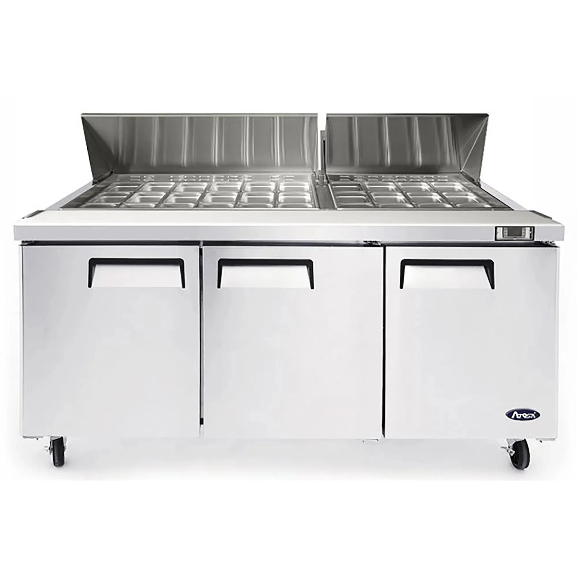 Atosa MSF8308GR Triple Door 72" Refrigerated Mega Top Sandwich Prep Table - Image 2