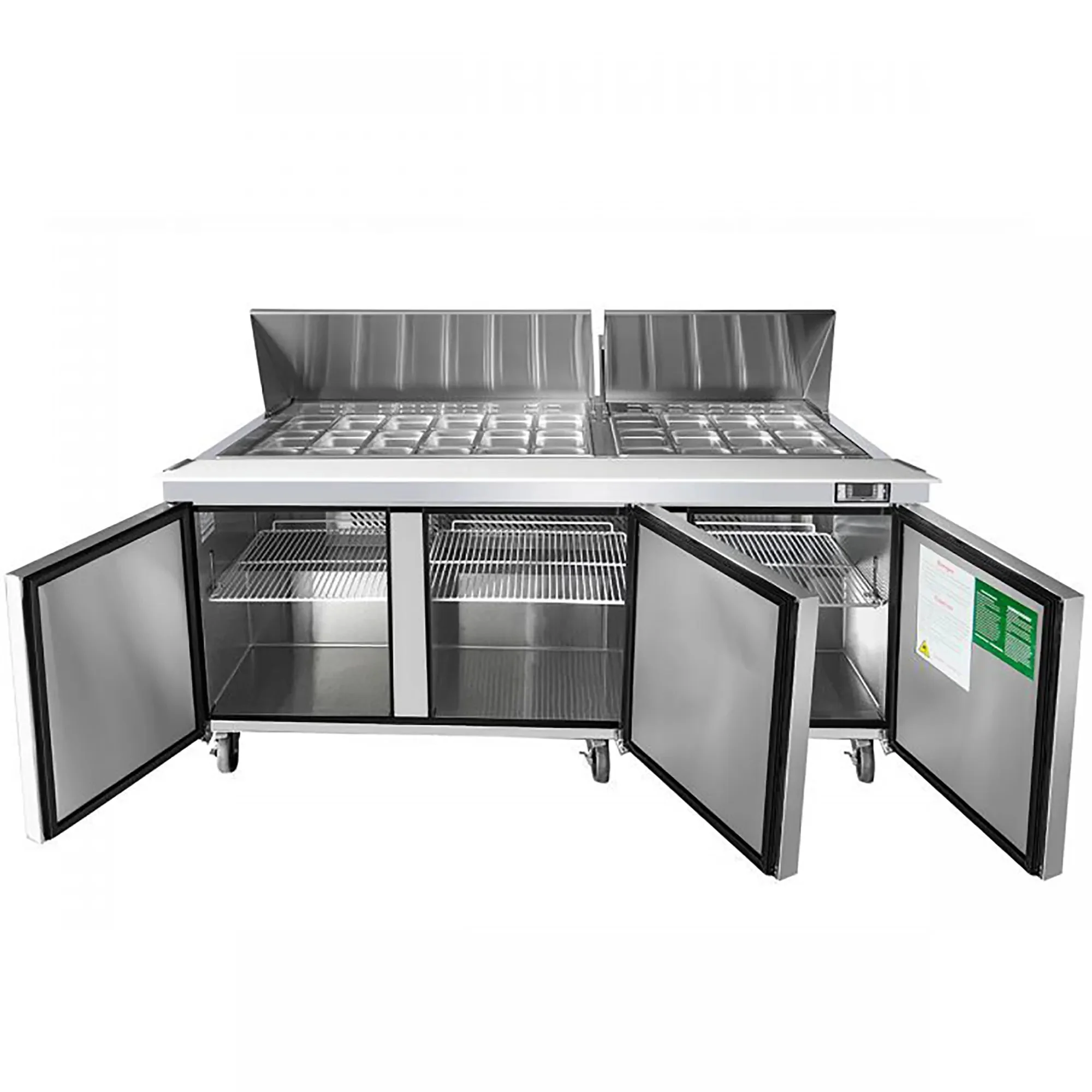 Atosa MSF8308GR Triple Door 72" Refrigerated Mega Top Sandwich Prep Table - Image 3