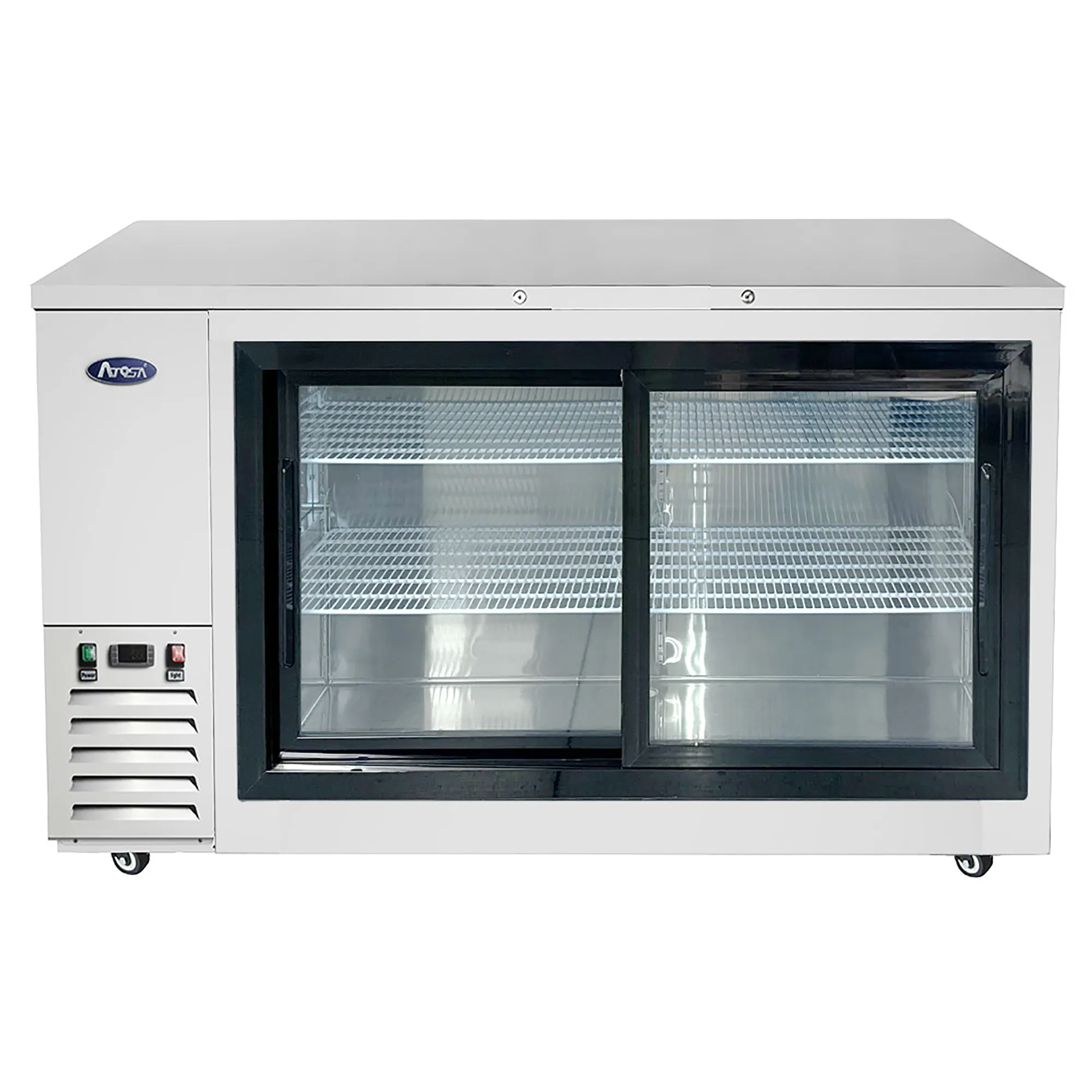 Atosa SBB69GRAUS Series 69" Shallow Double Door Back Bar Cooler - Various Configurations - Image 3