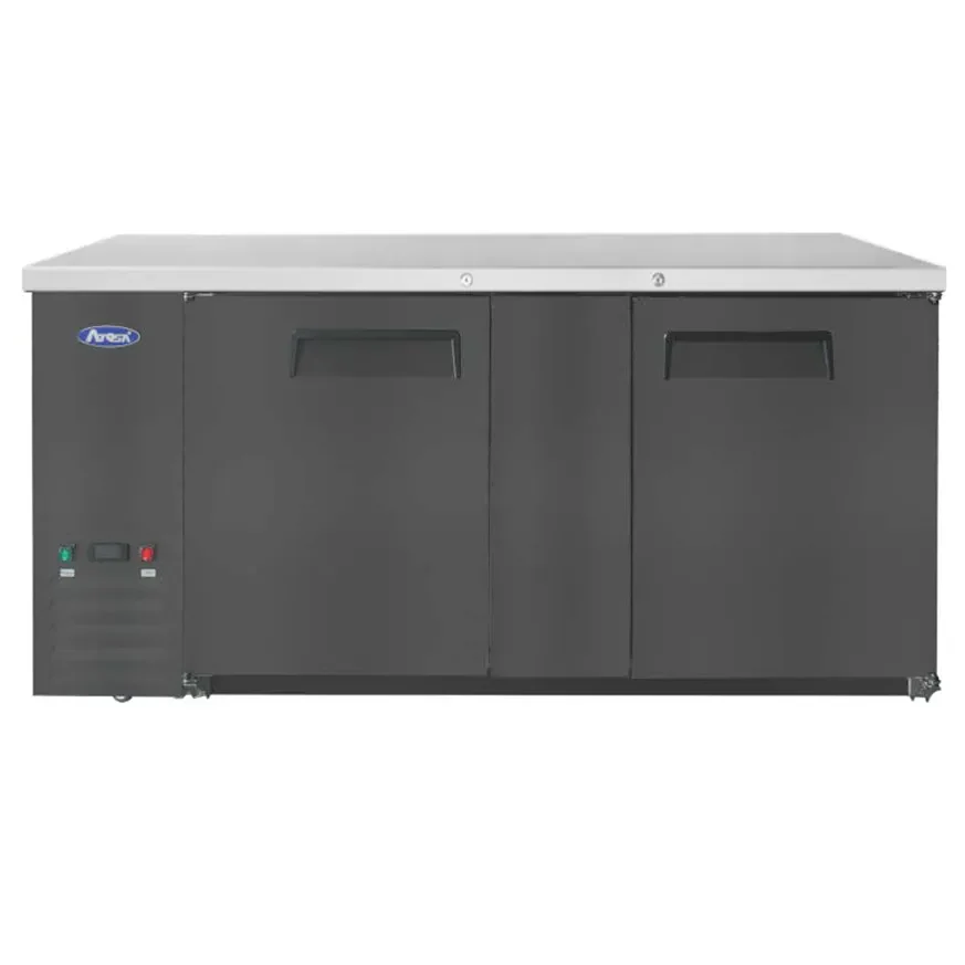 Atosa SBB69GRAUS Series 69" Shallow Double Door Back Bar Cooler - Various Configurations - Image 4