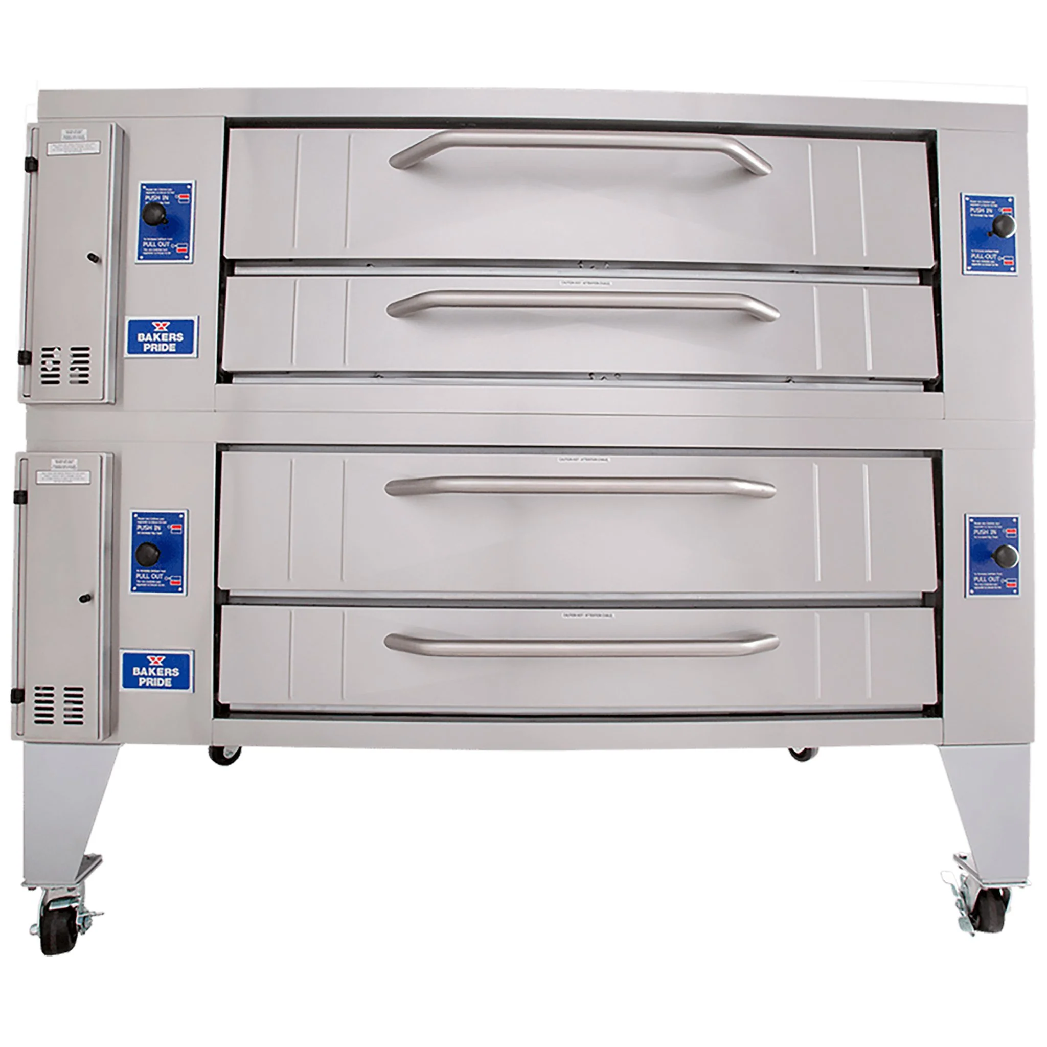 Bakers Pride Y-600/602 Natural Gas 60" Deck Gas Pizza Oven - Single & Double Deck - Image 2