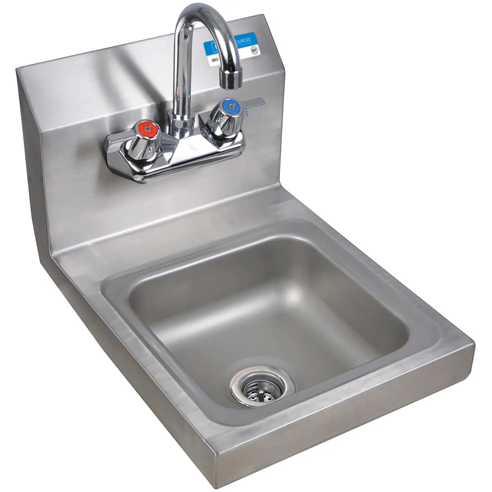 BK Resources BKHS-W-SS-P-G Space Saver Wall Mounted Hand Sink with Premium Faucet
