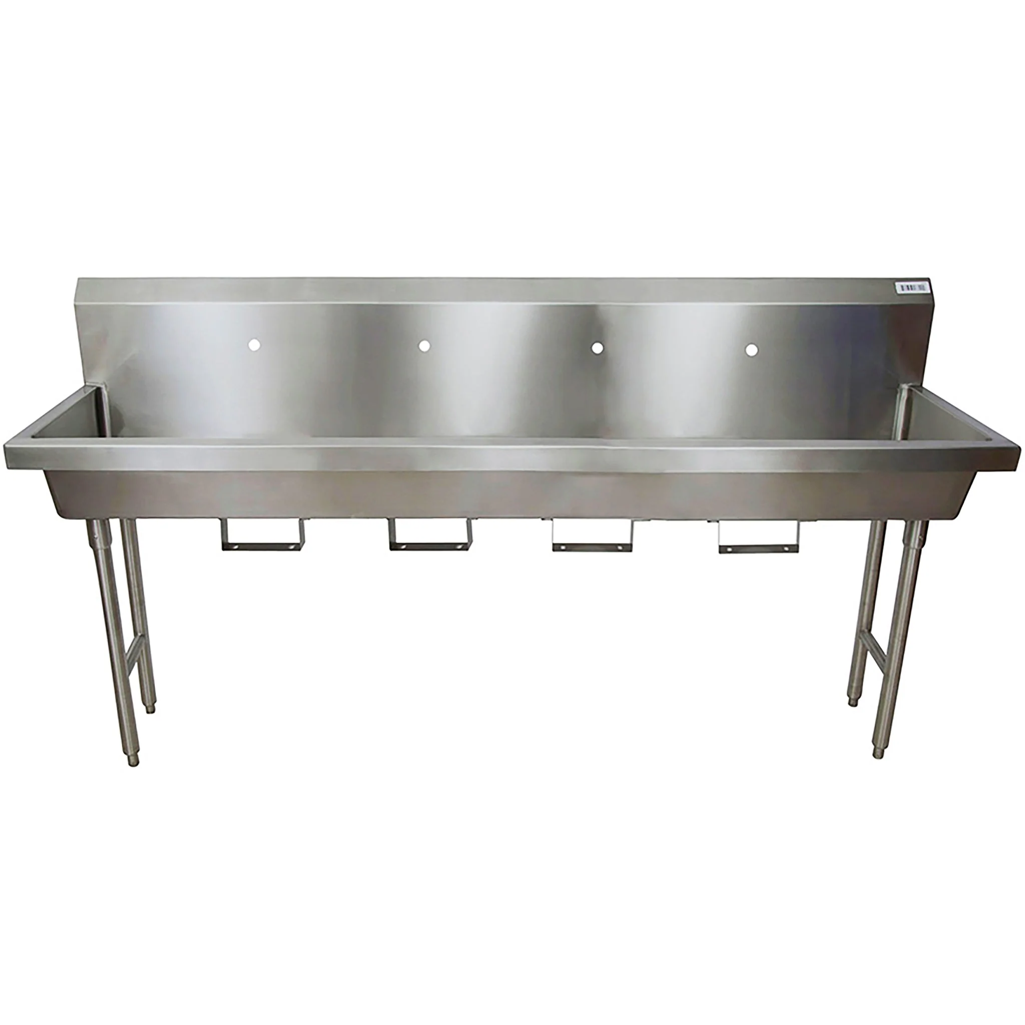 BK Resources MSHS Series Free Standing Multi-Station Hand Washing Sink - Various Sizes - Image 12