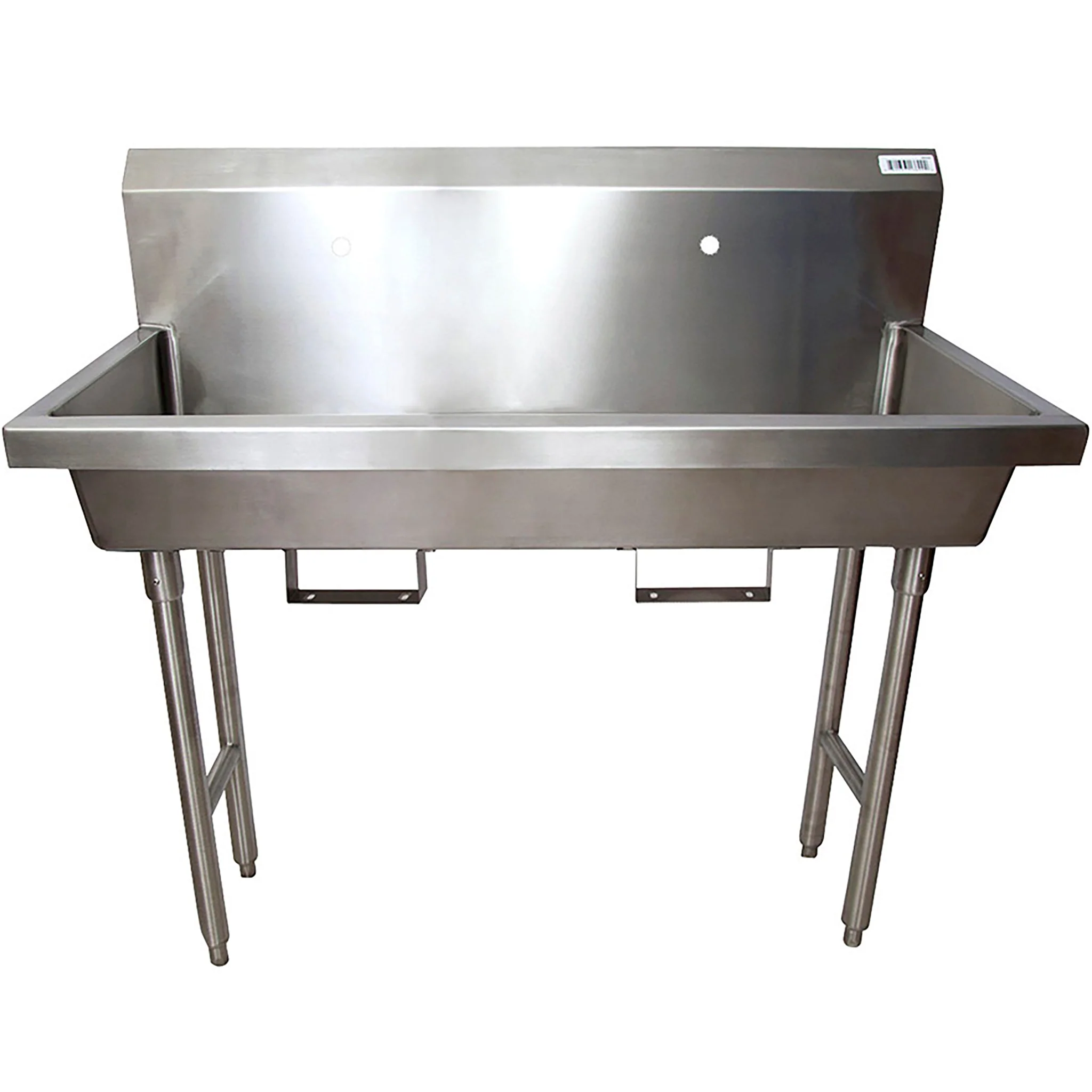 BK Resources MSHS Series Free Standing Multi-Station Hand Washing Sink - Various Sizes - Image 3