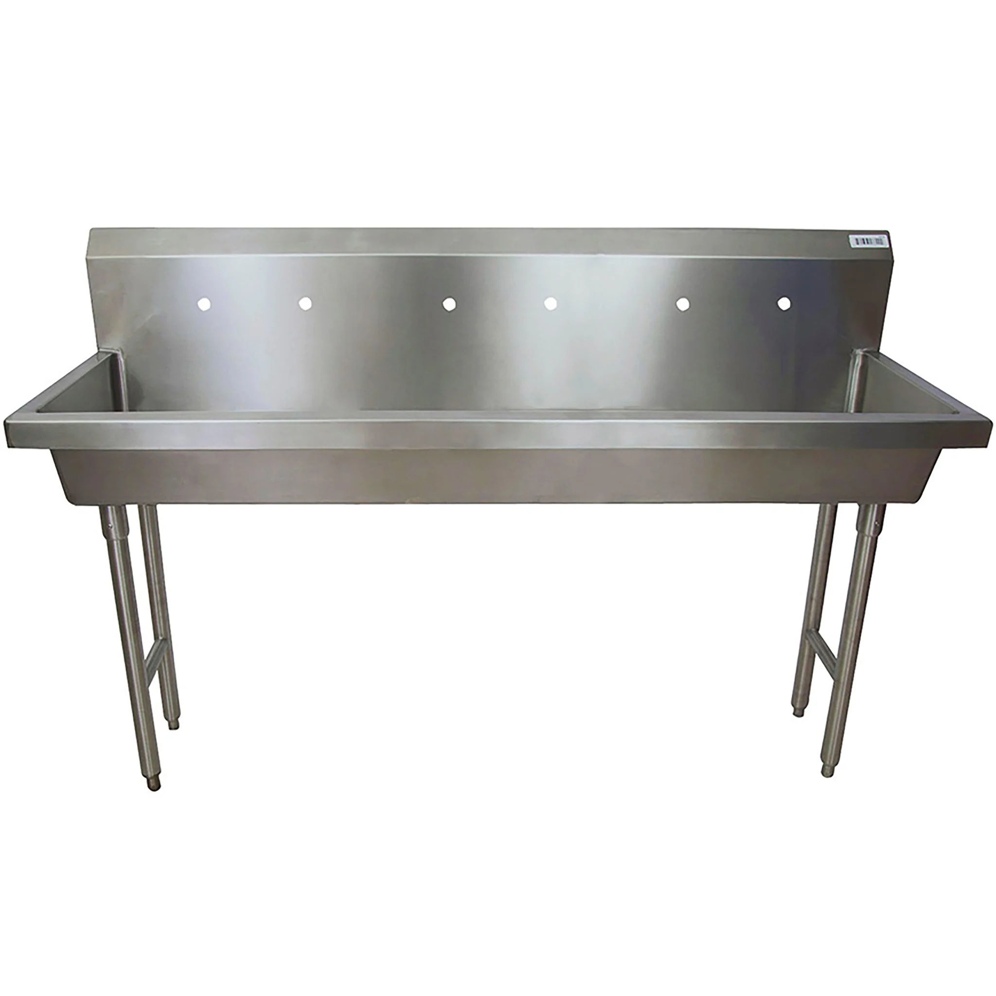 BK Resources MSHS Series Free Standing Multi-Station Hand Washing Sink - Various Sizes - Image 8
