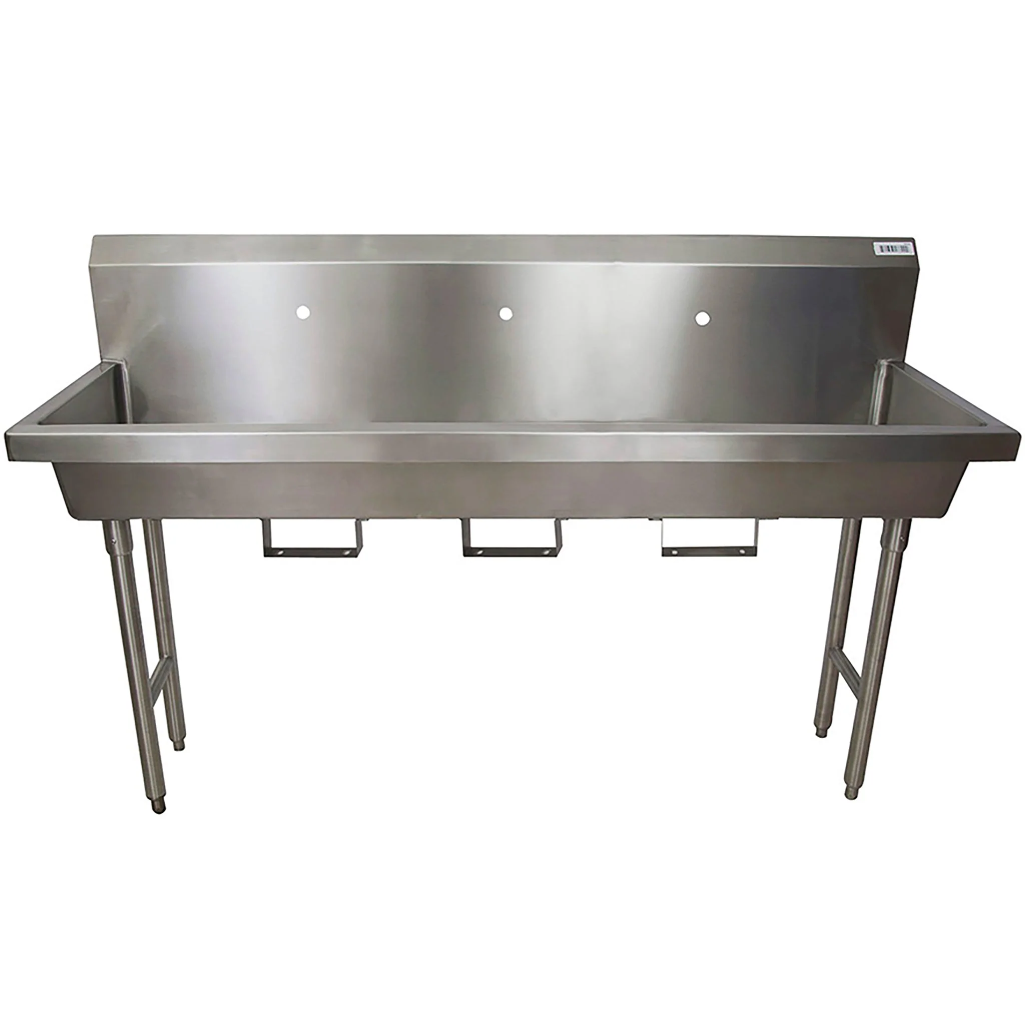 BK Resources MSHS Series Free Standing Multi-Station Hand Washing Sink - Various Sizes - Image 9