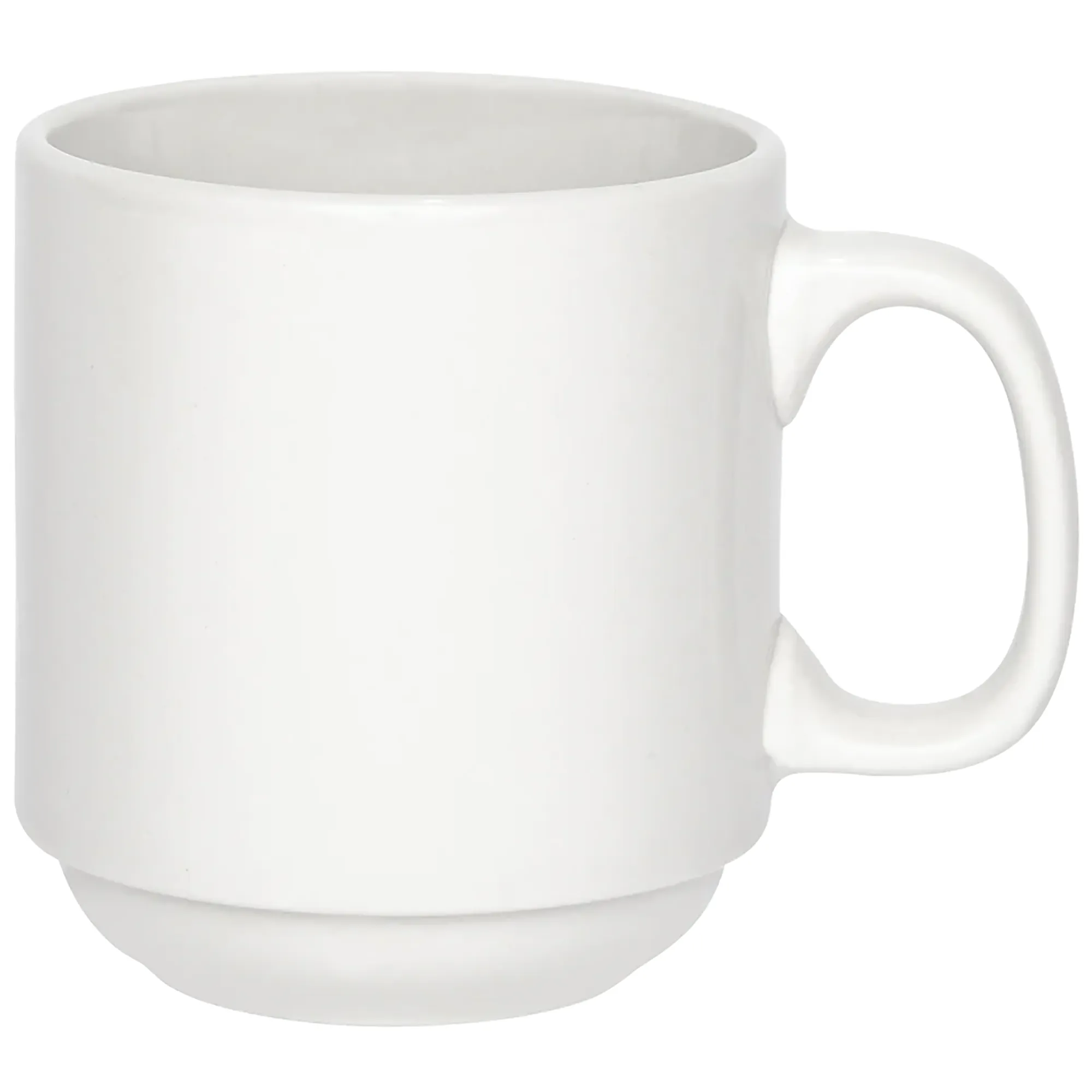 Browne PALM White Porcelain Stackable Cup (Pack of 12) - Various Sizes - Image 6