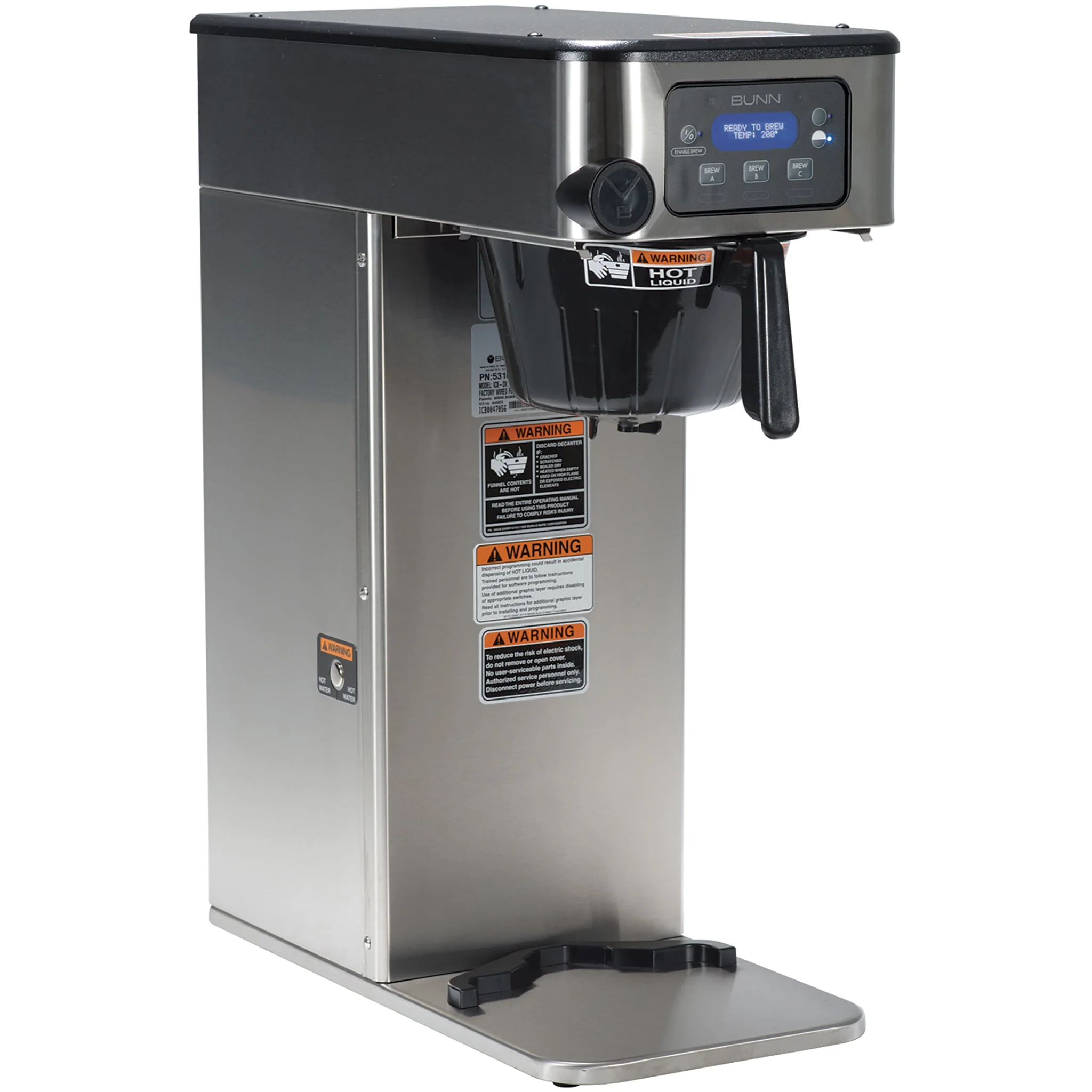 Bunn ICB-DV Infusion Series Coffee Brewer with Hot Water Tap
