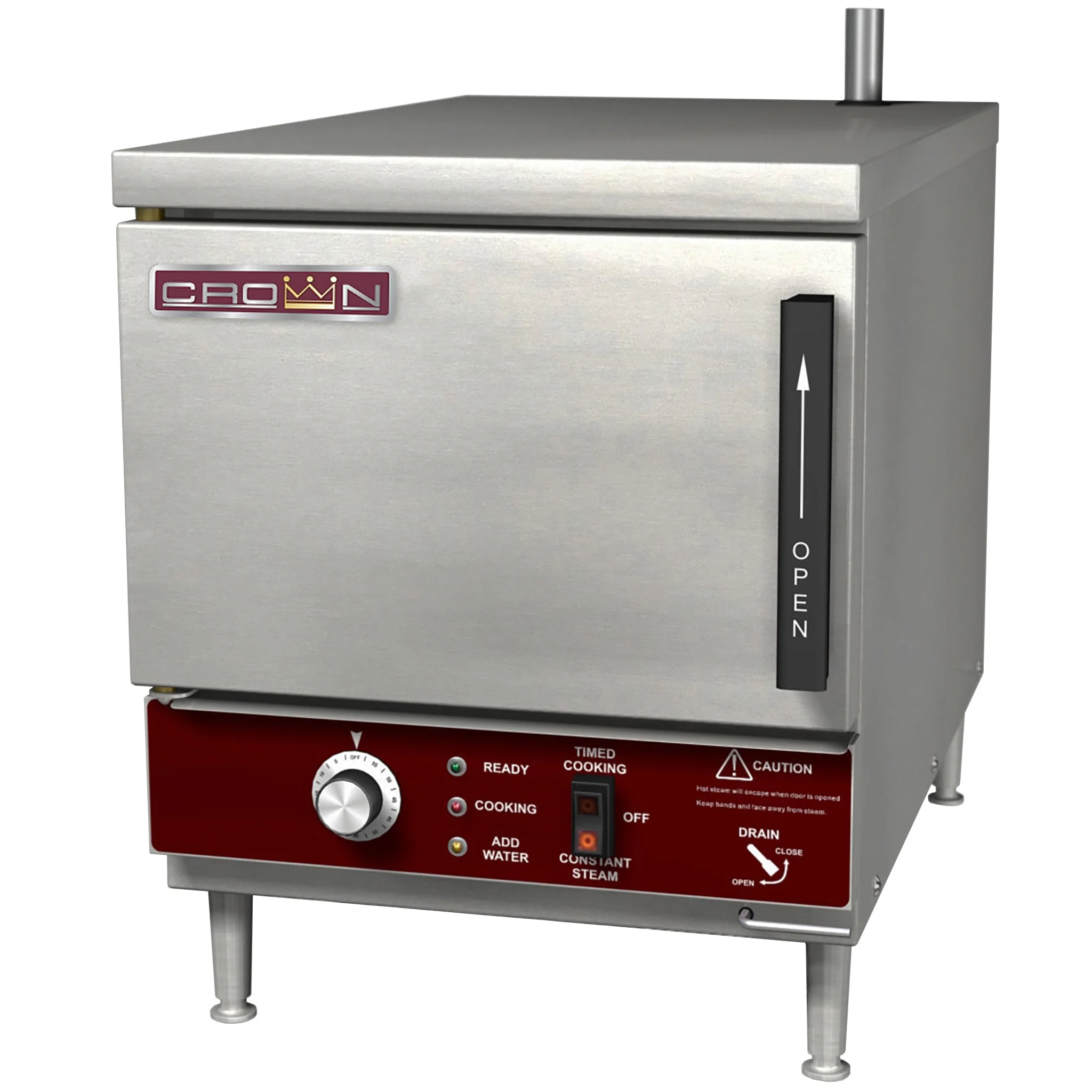 Crown EPXN-5 Electric Counter Top Steaming Cabinet - 5 Pan Capacity