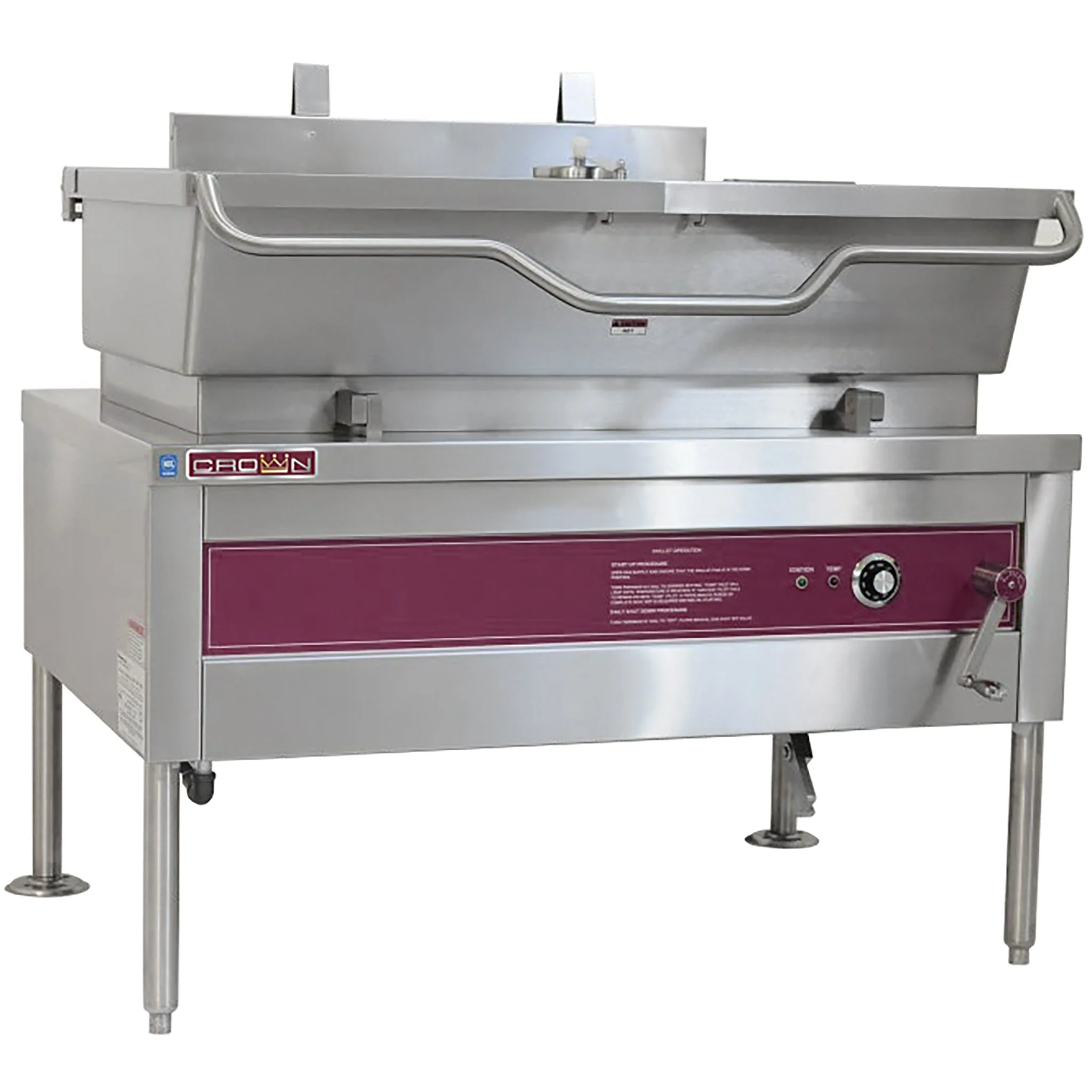 Crown ES-30 Electric Manual Tilting Skillet - 30 Gallon Capacity