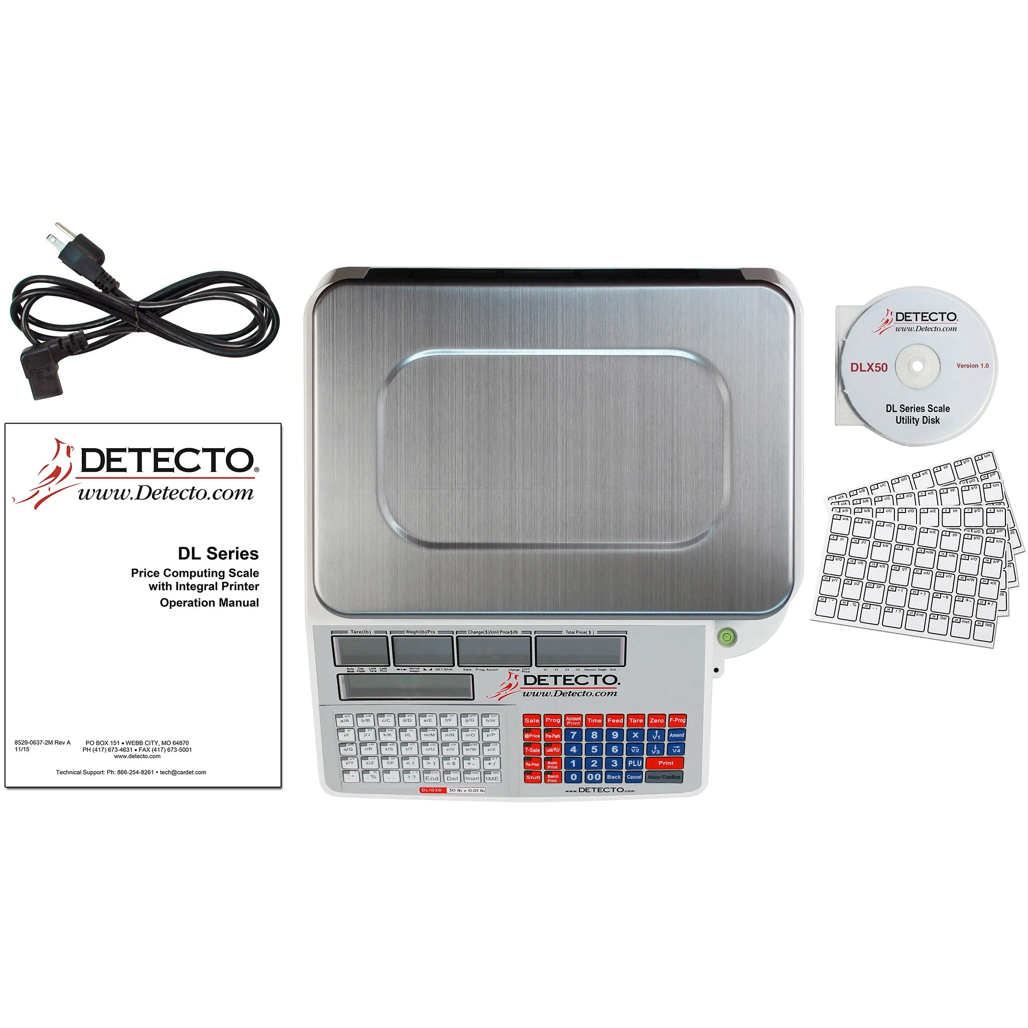 Detecto DL Series Price Computing Scale with Built-in Printer - Various Options - Image 10