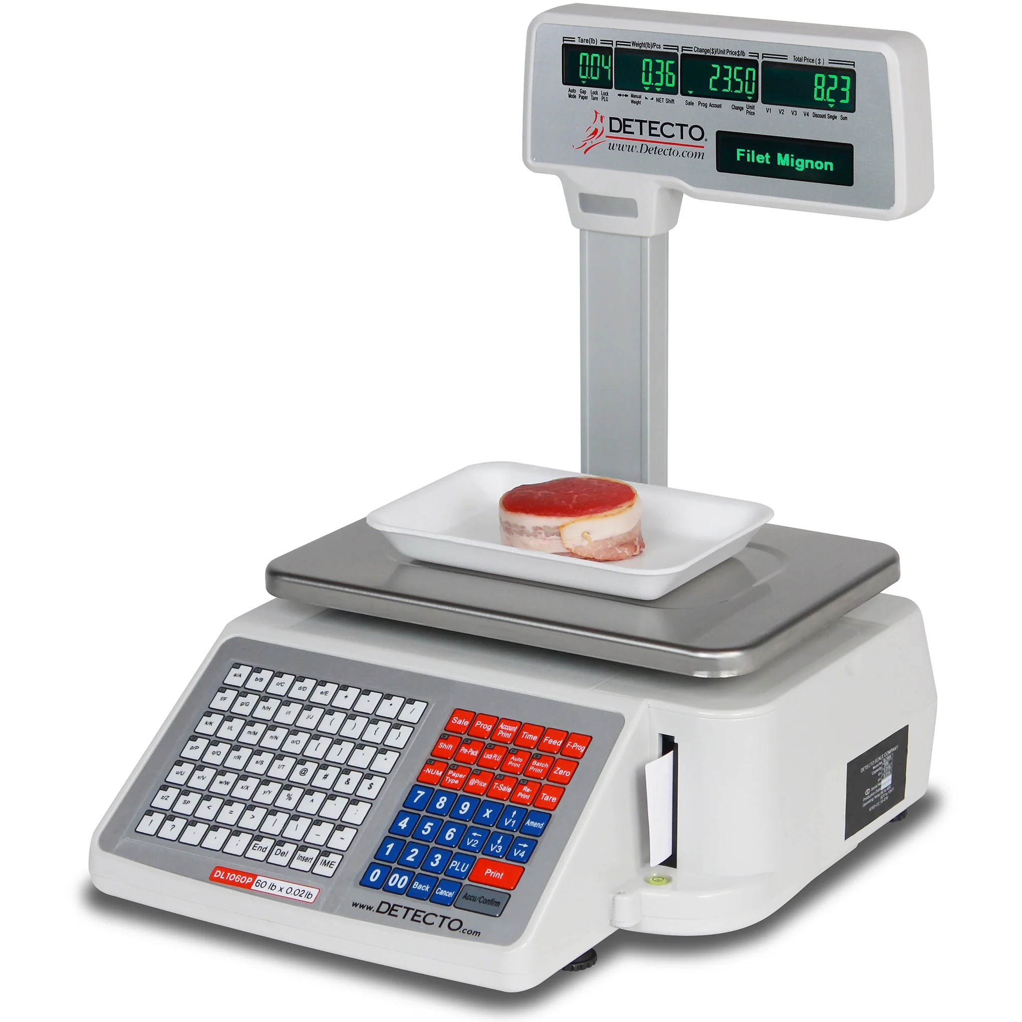 Detecto DL Series Price Computing Scale with Built-in Printer - Various Options - Image 4