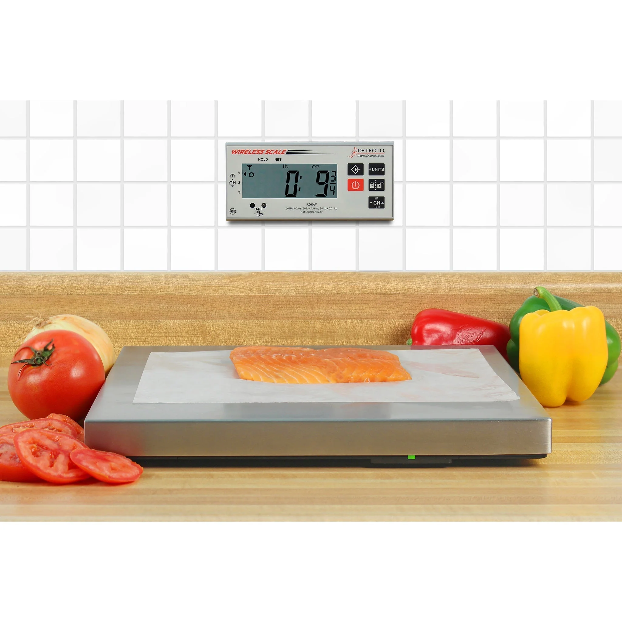 Detecto PZ Series Wireless Portioning Ingredient Scale - 30 Lbs & 60 Lbs Capacity - Image 4