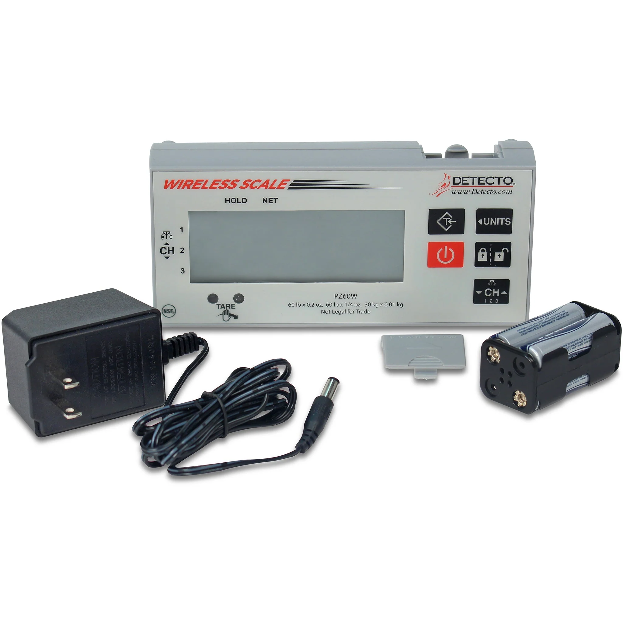 Detecto PZ Series Wireless Portioning Ingredient Scale - 30 Lbs & 60 Lbs Capacity - Image 8