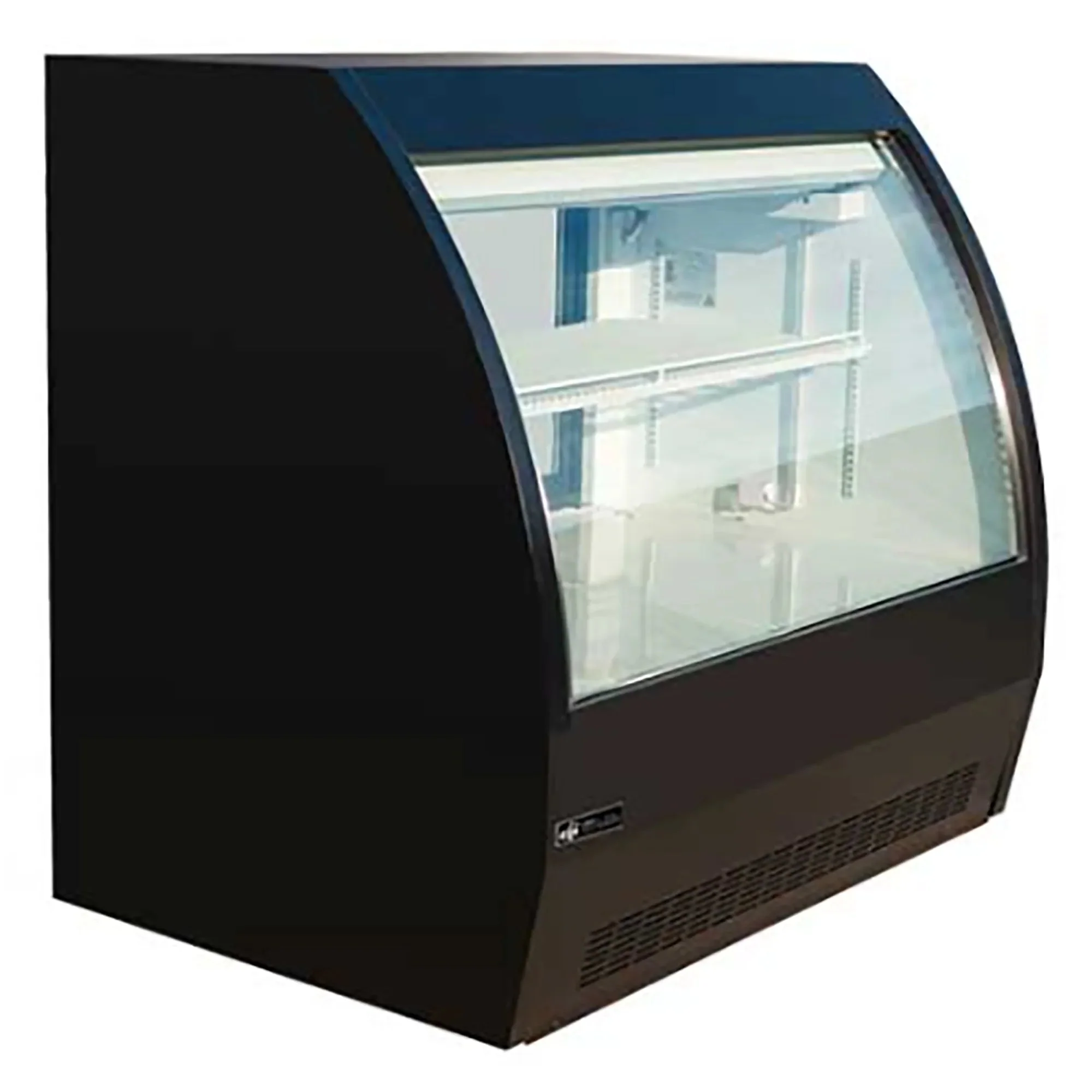 EFI CDC-1200B-F Curved Glass 47" Refrigerated Deli Case, Front Open Glass