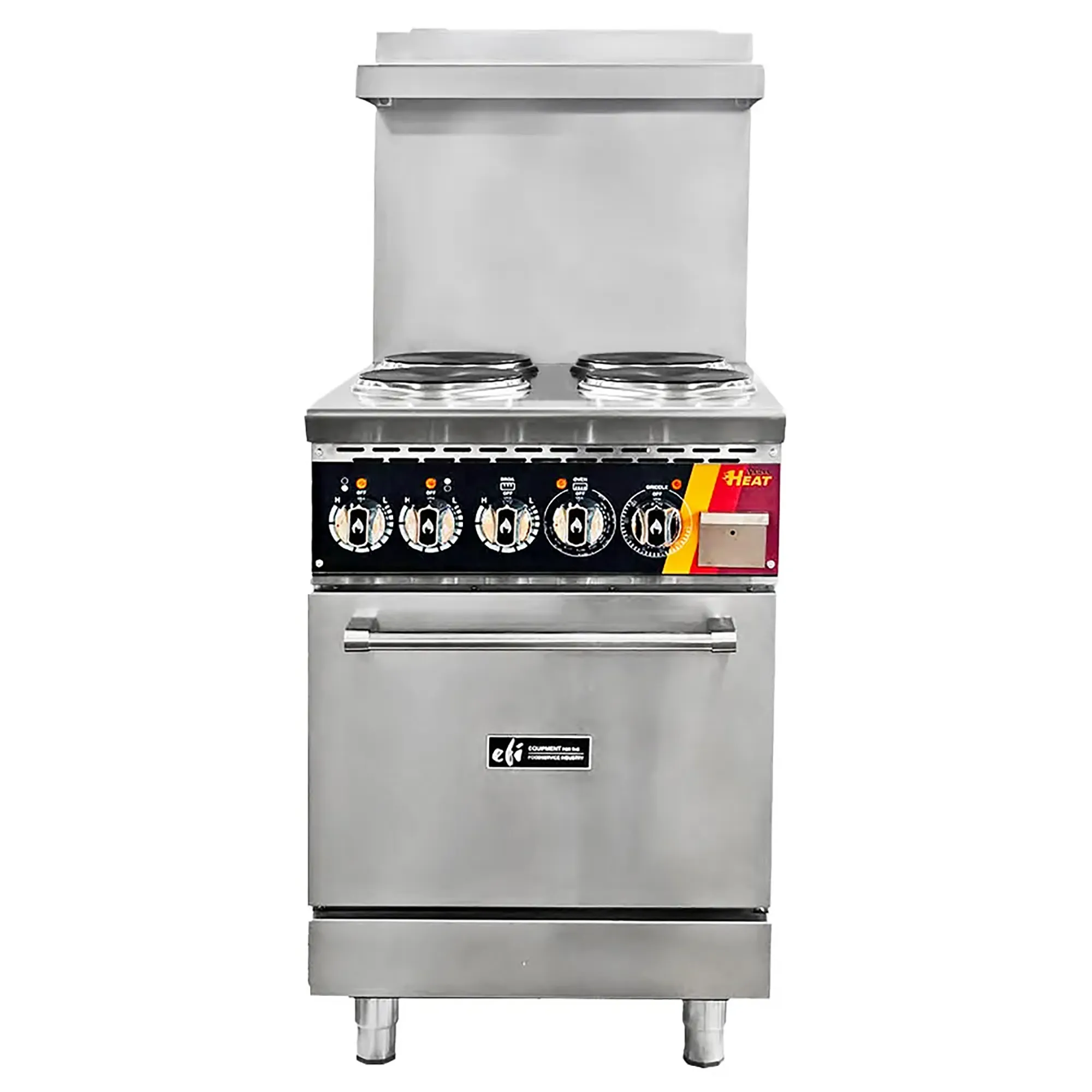 EFI HRG24-4B-ELC Electric 24" Cooking Range - 4 French Plates