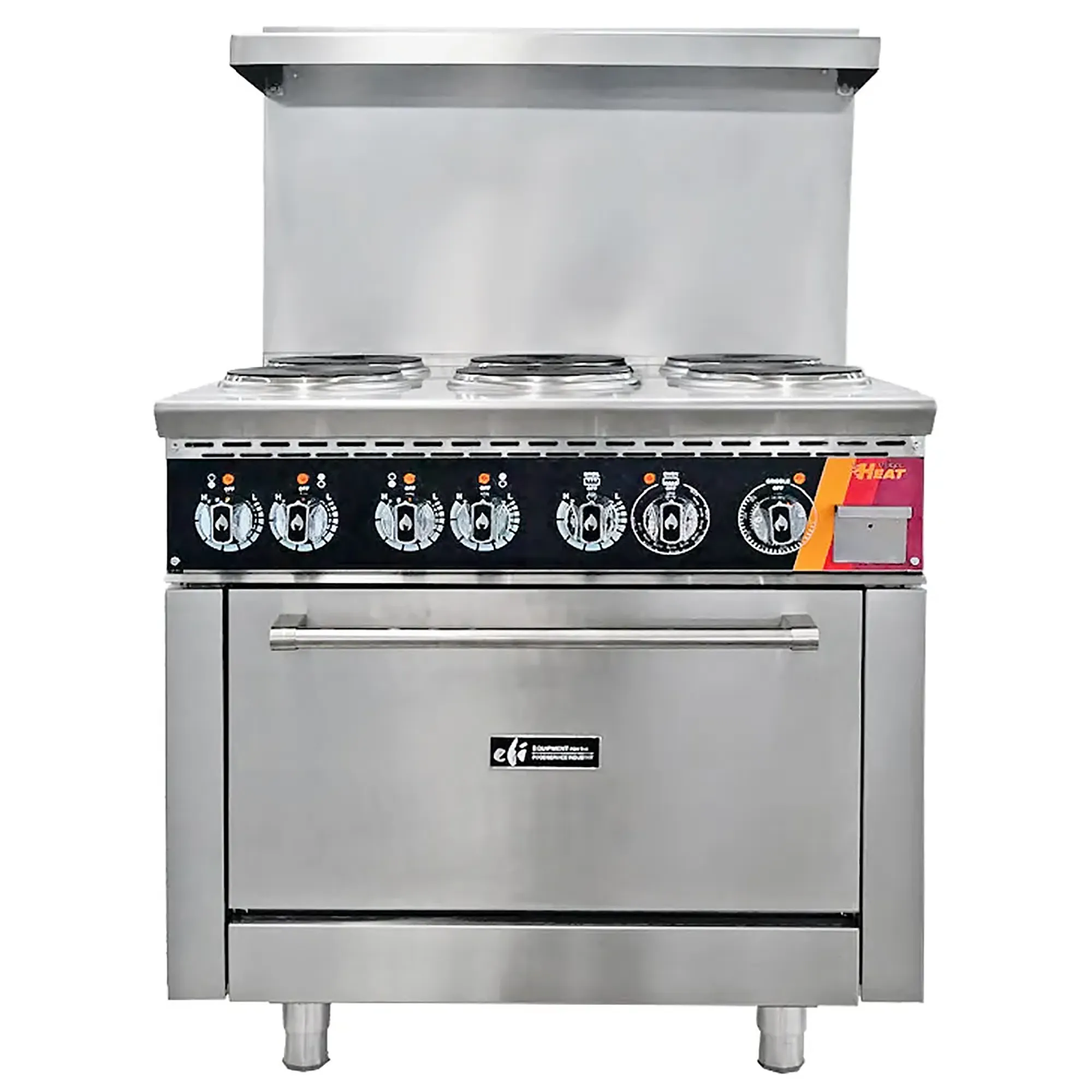 EFI HRG36-6B-ELC Electric 36" Cooking Range - 6 French Plates