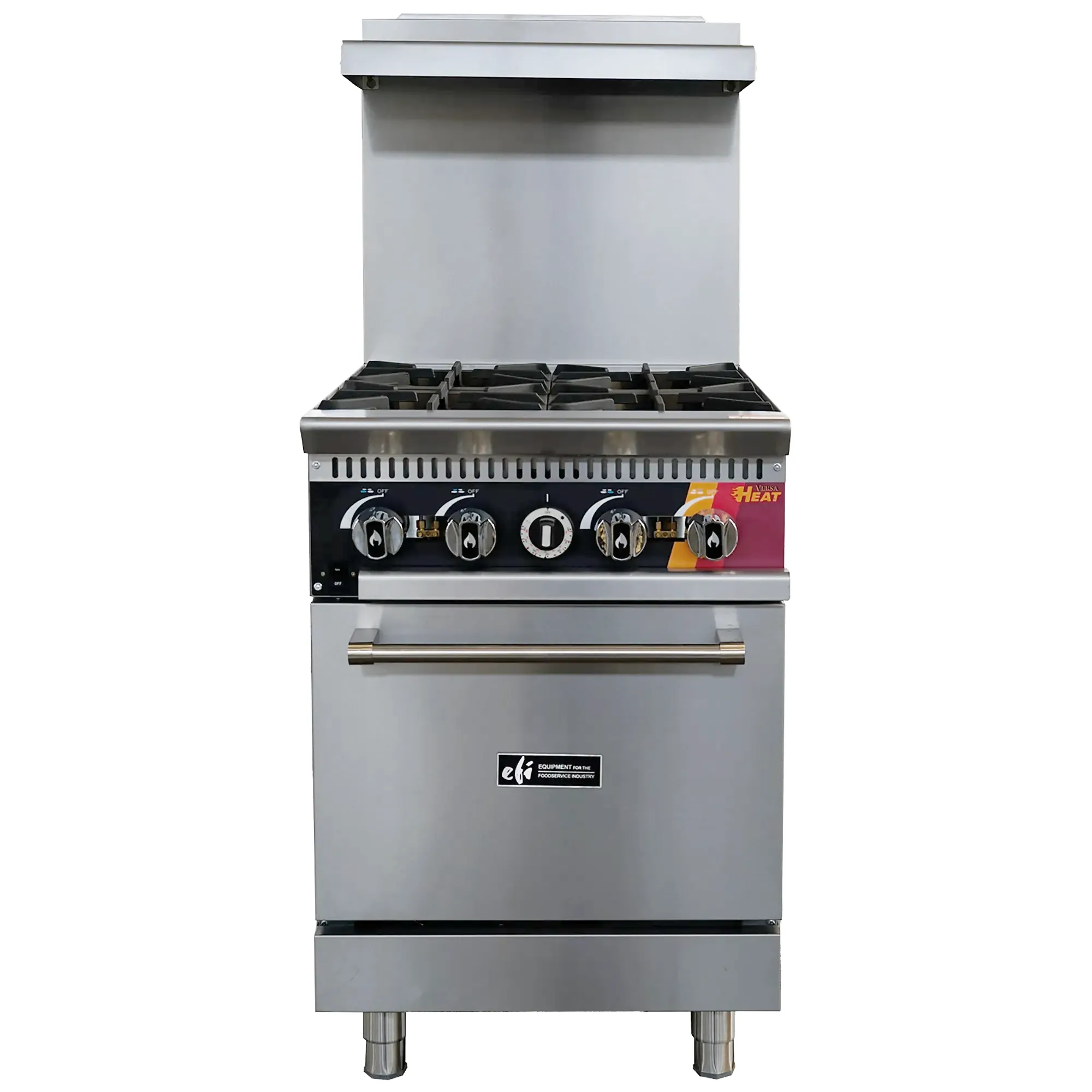 EFI Natural Gas/Propane 24" Stove Top Range with Convection Oven - 4 Burners