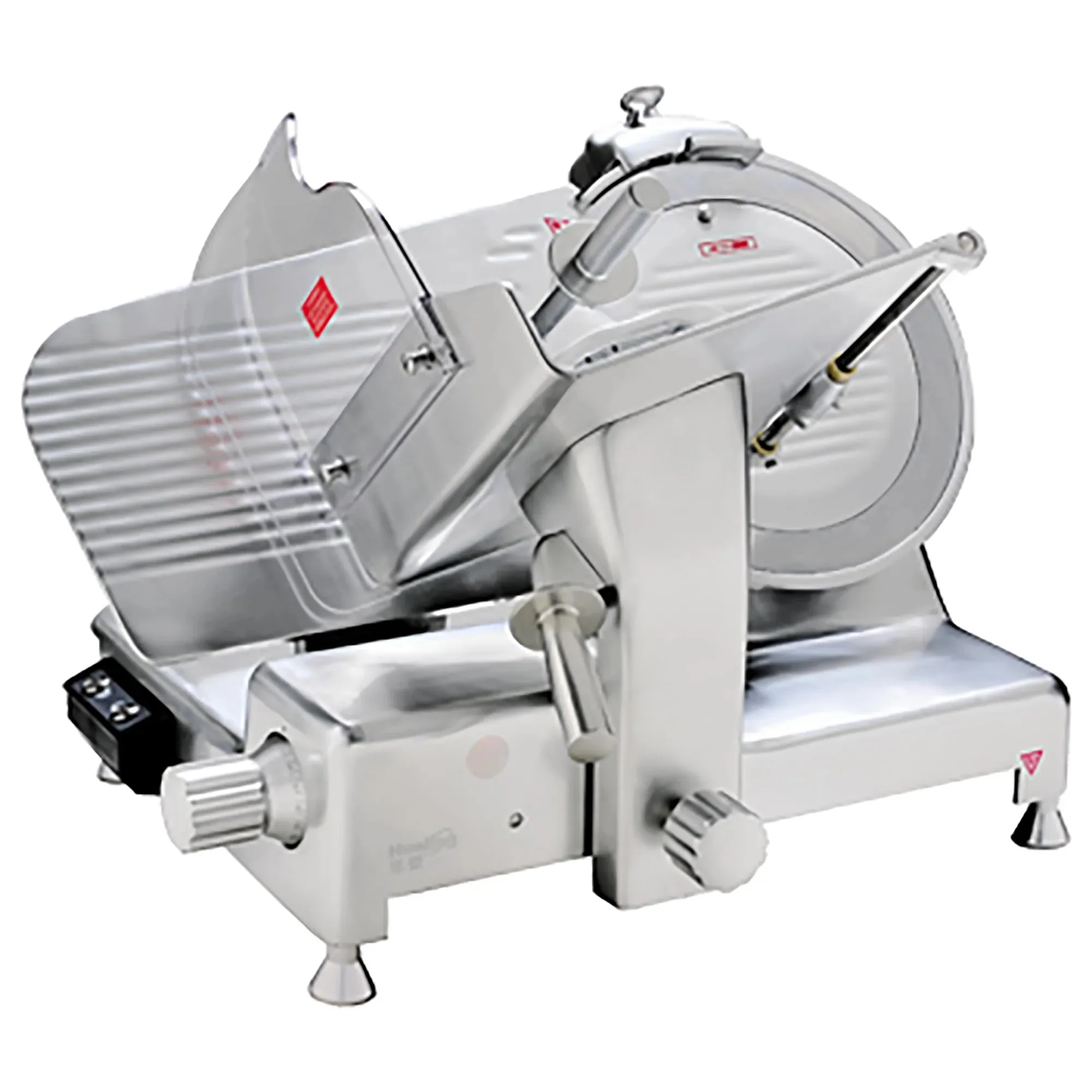 Eurodib HBS-350L Manual Aluminum Meat Slicer - 14" Blade, 1/2 HP, Belt Drive