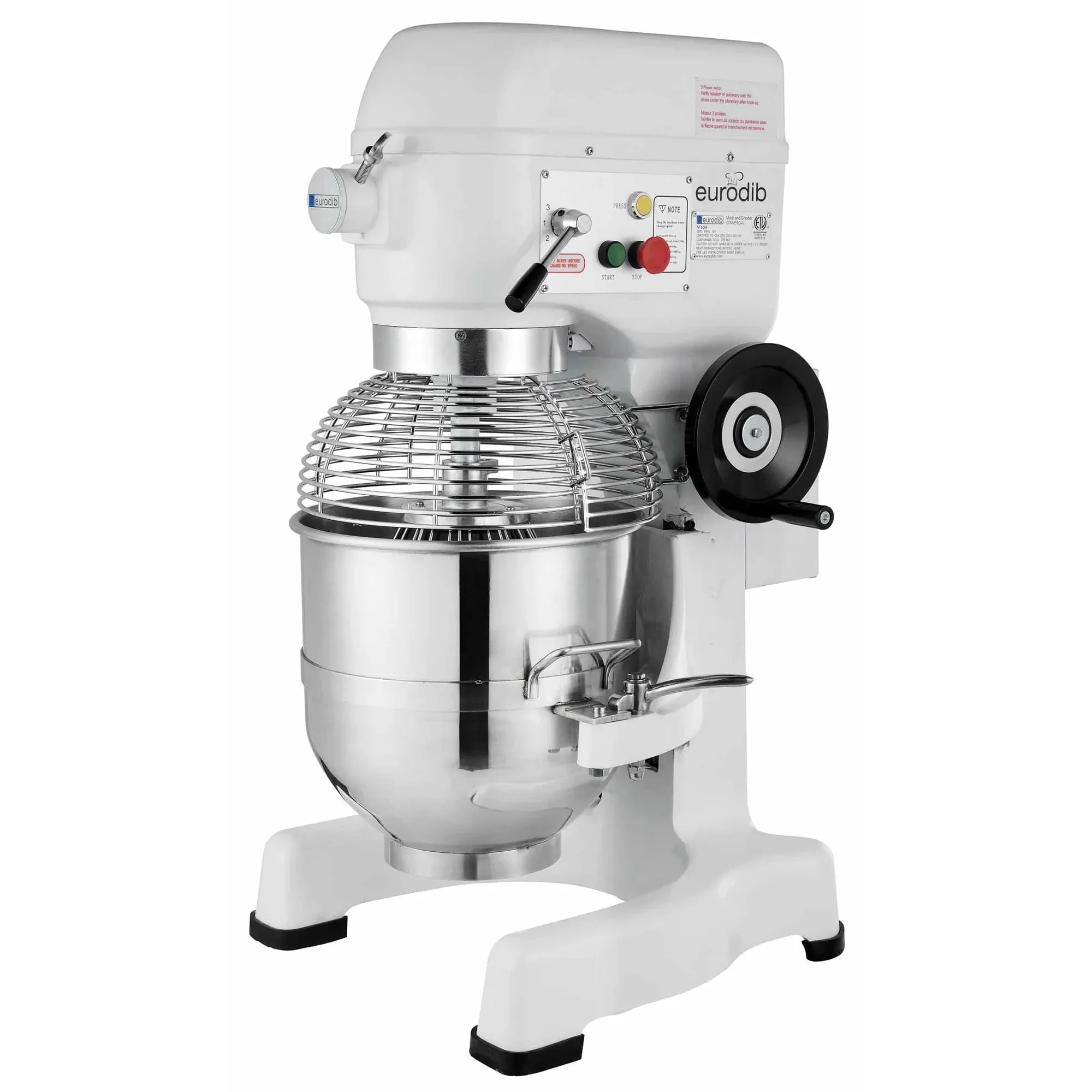 Eurodib M30AETL Commercial Planetary Stand Mixer - 30 Qt Capacity, 110V-Single Phase