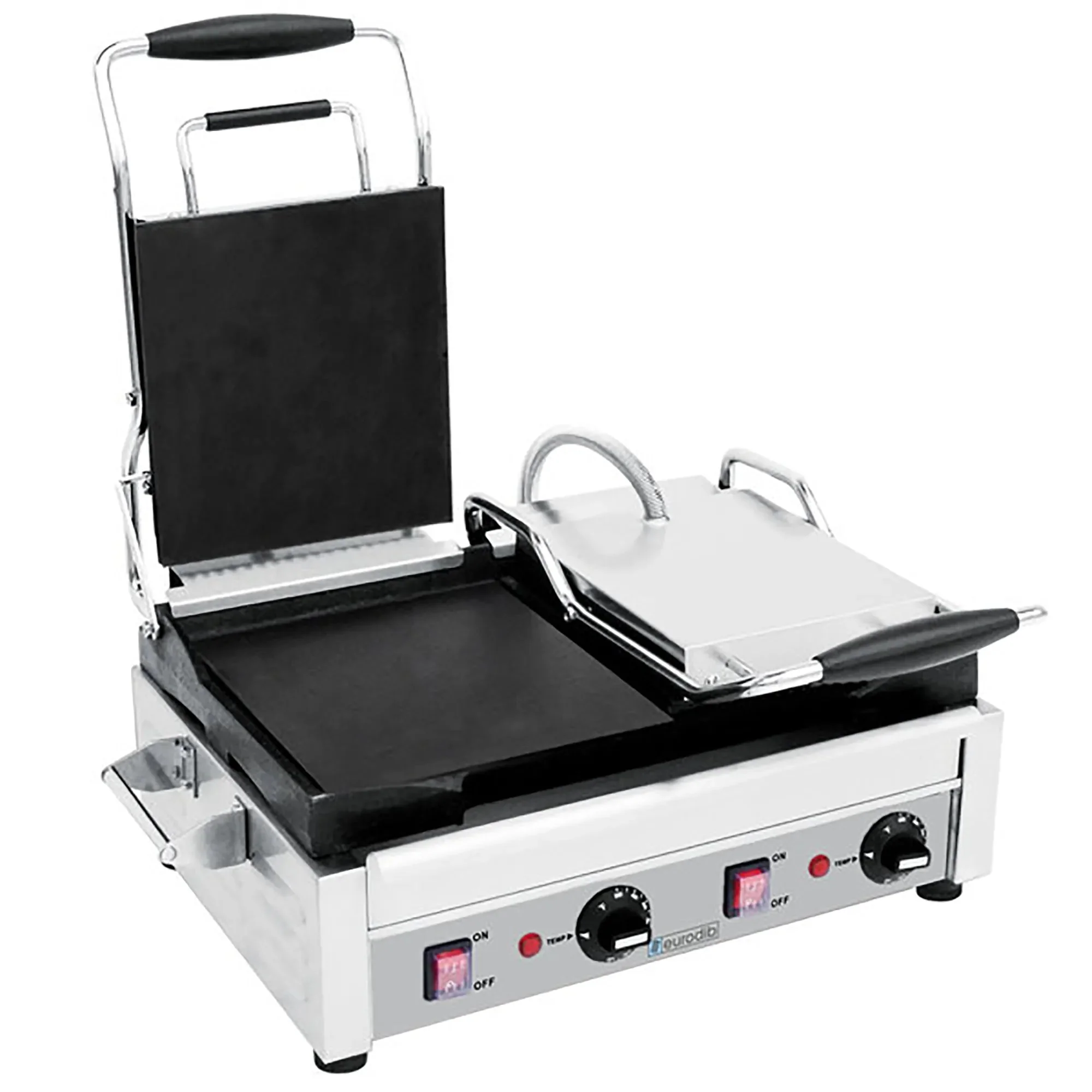 Eurodib SFE Series Large Double 18" x 11" Press Panini Grill, 240V - Various Configurations