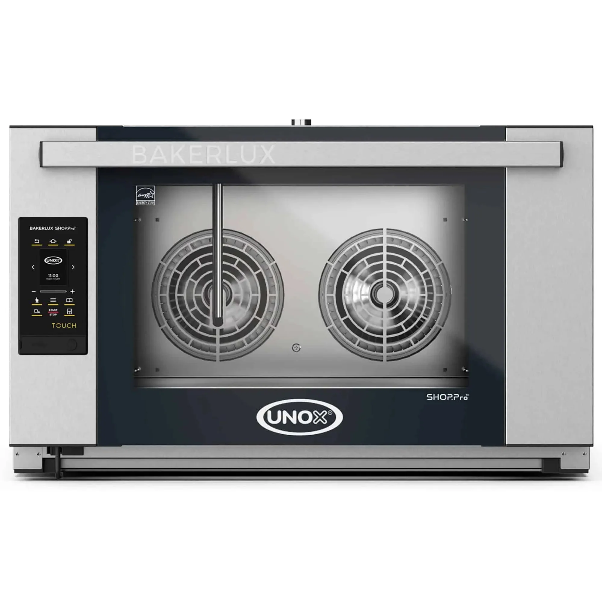 Eurodib Unox XAFR-04FS-ETDV Rosella Electric Digital Counter Top Convection Oven With Humidity - 208-240V, Fits 4 Full Size Sheet Pans - Various Configurations