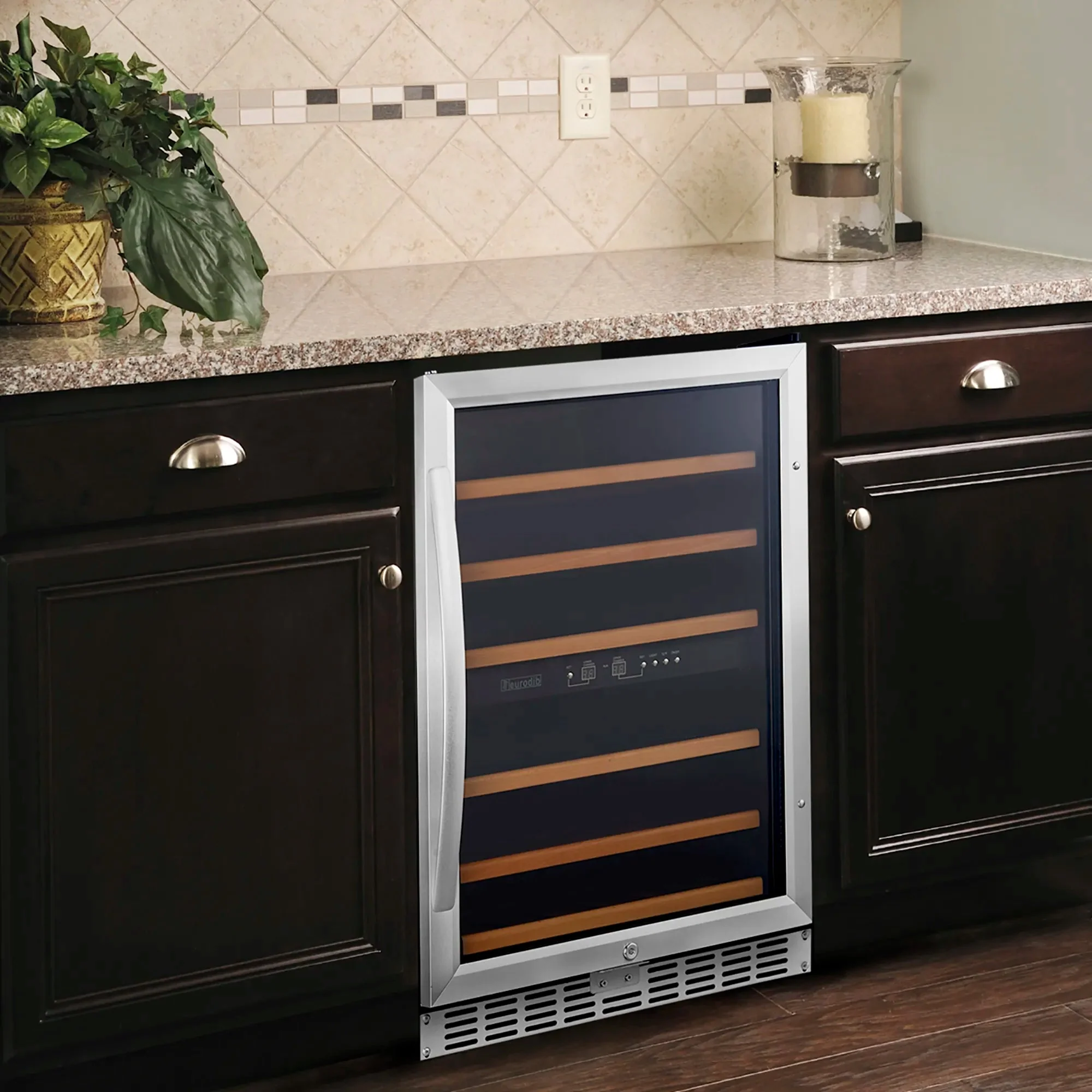 Eurodib USF54 Single/Dual Temperature Under Counter Wine Cooler - Up to 57 Bottle Capacity - Image 2