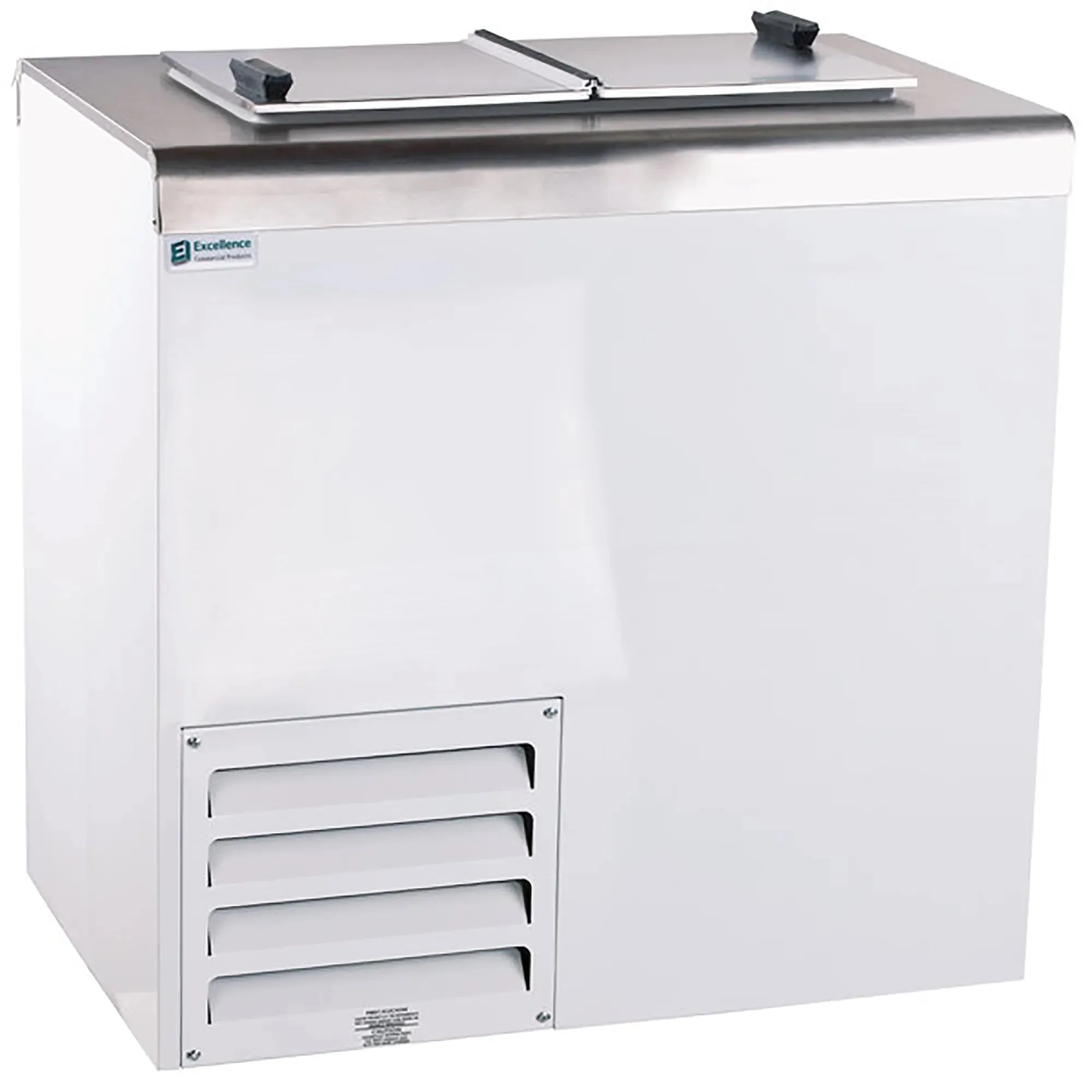 Excellence HFF-2HC Ice Cream Dipping Freezer With Flip Top Lid - 4 Tub Capacity