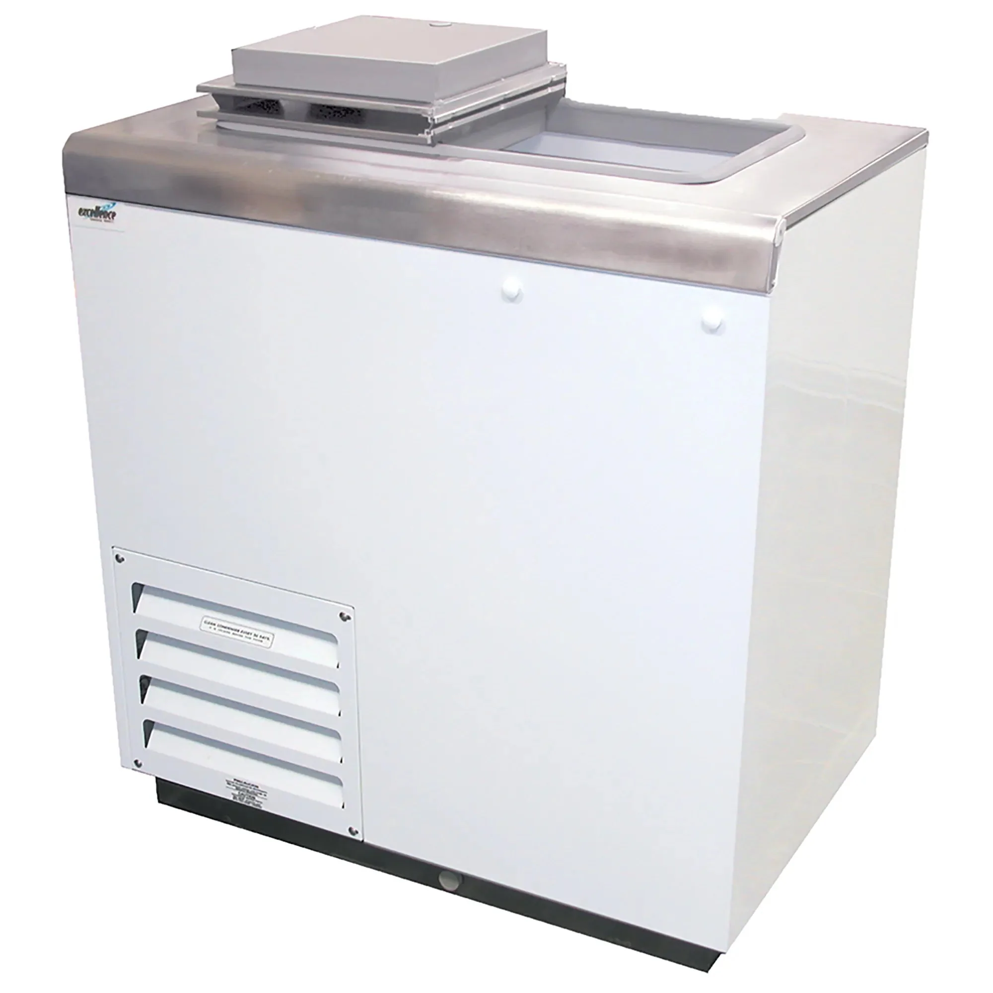 Excellence HFF-2HC Ice Cream Dipping Freezer With Flip Top Lid - 4 Tub Capacity - Image 2