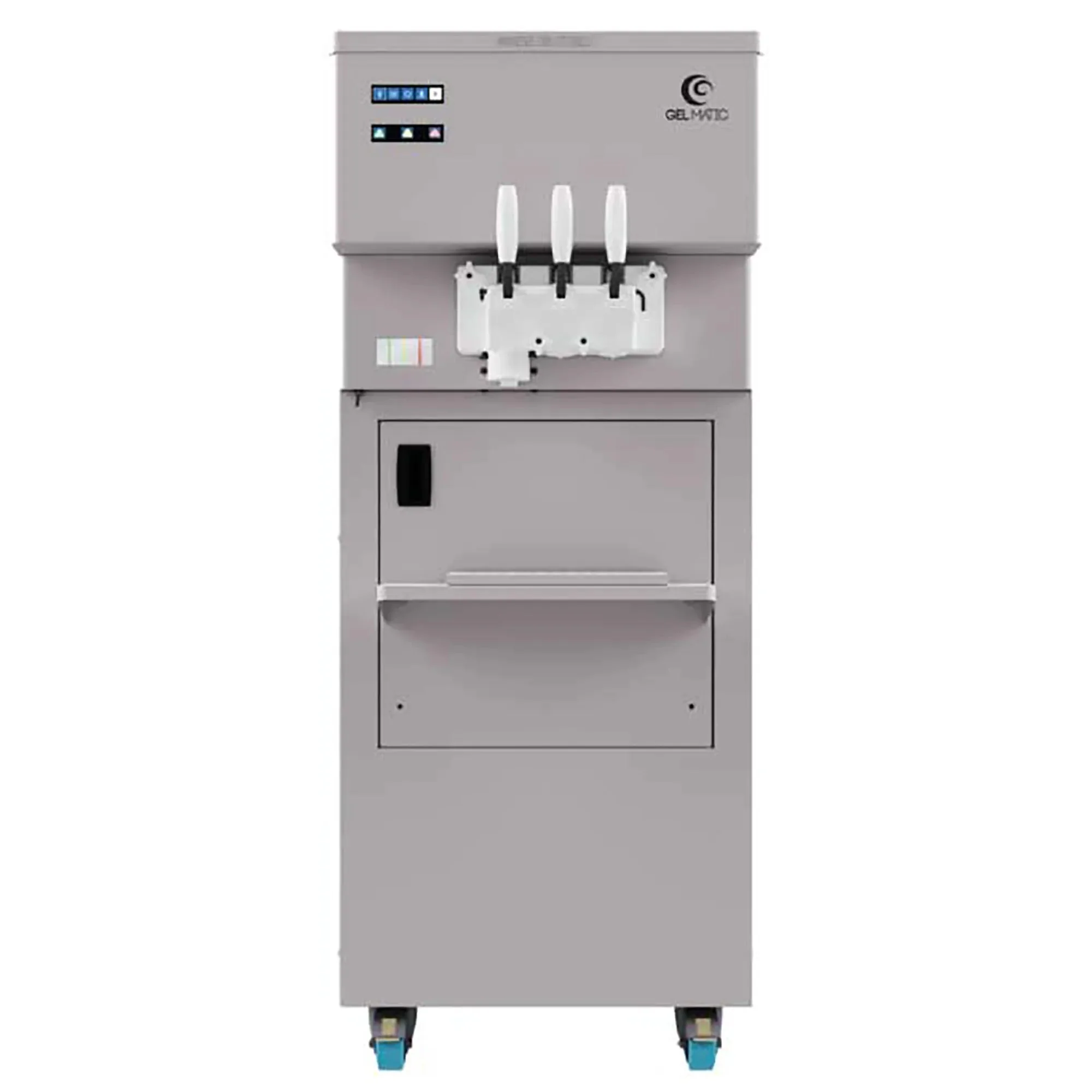 Gel Matic MV EASY 2 KOLOR PM Double Flavour + Three Ripples Soft Serve Ice Cream Machine - 110LBS/HR Output