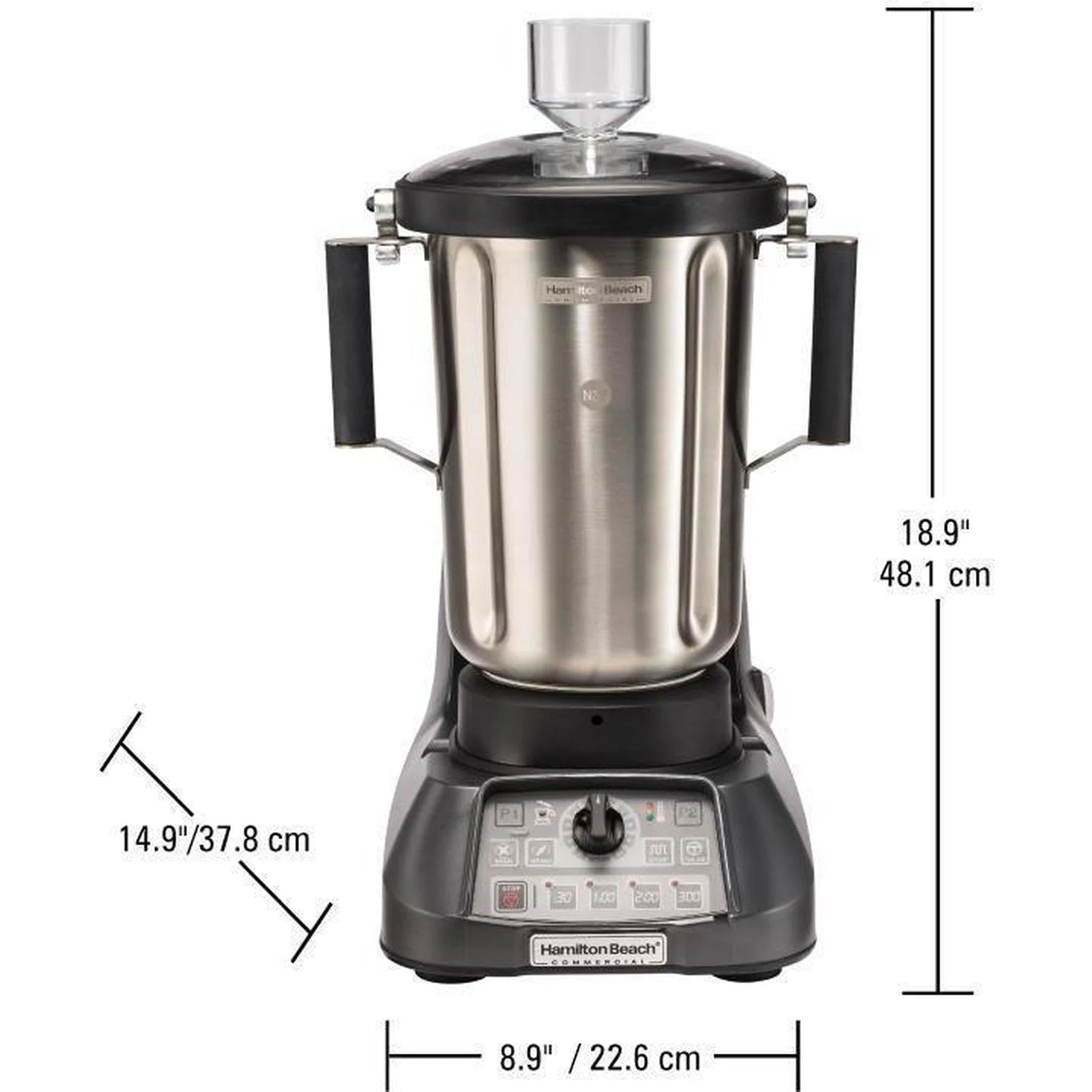 Hamilton Beach HBF1100SR Expeditor Culinary Blender/Food Processor - 4L, 3.5 HP - Image 8