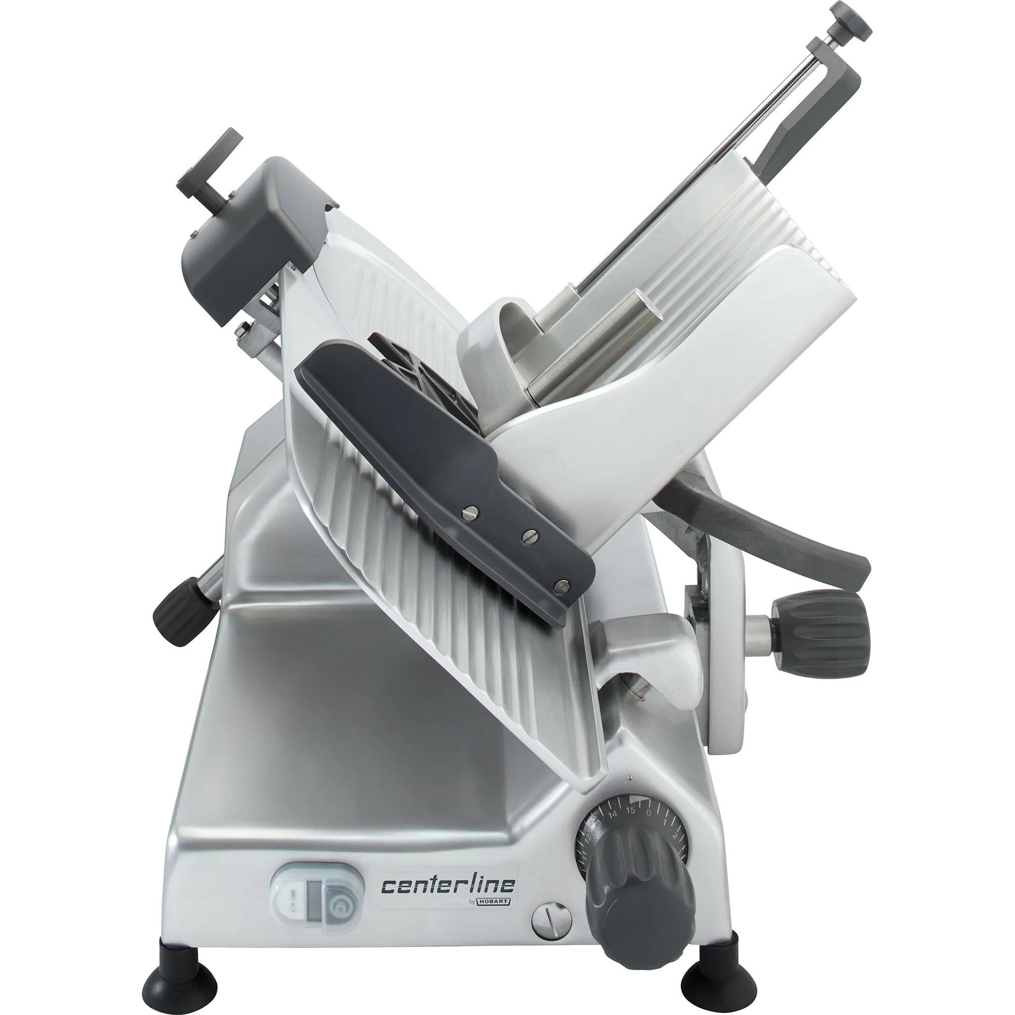 Hobart Centerline EDGE12 Manual Aluminum Meat Slicer - 12” Blade, 1/2 HP, Belt Drive - Image 2