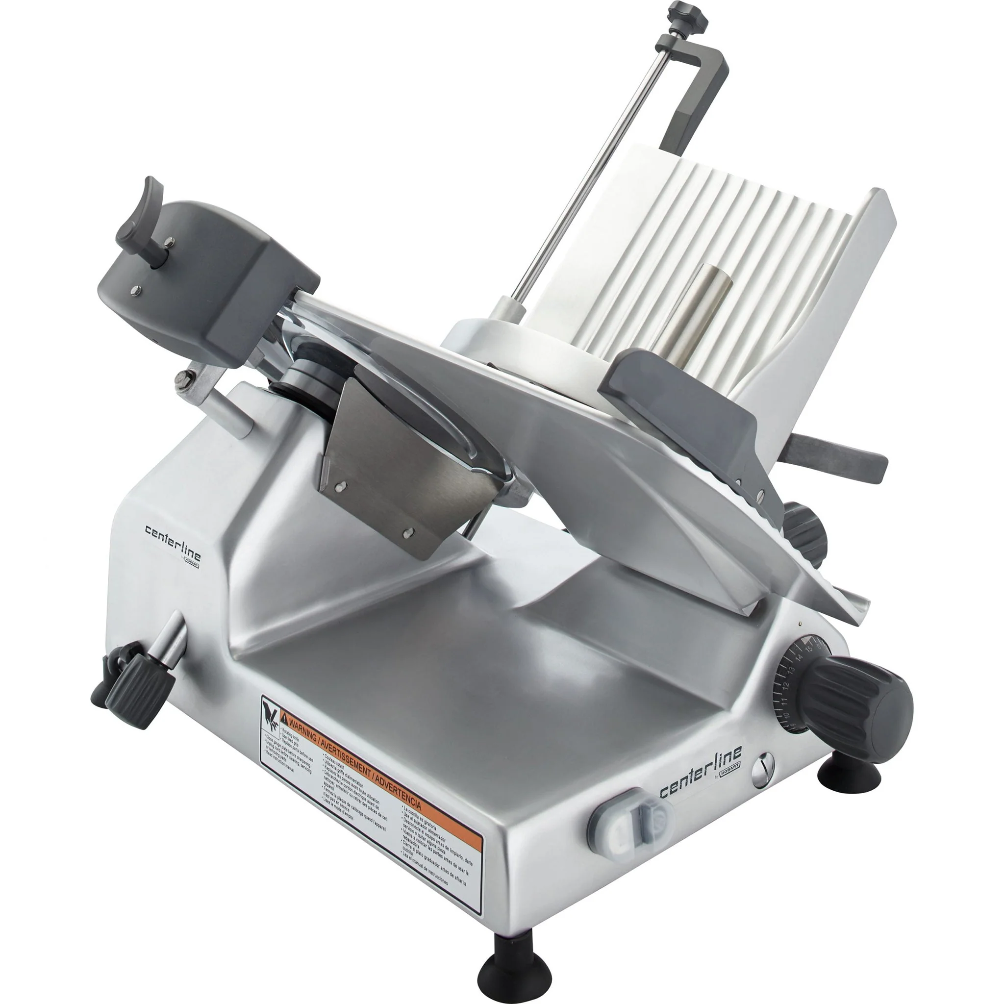 Hobart Centerline EDGE12 Manual Aluminum Meat Slicer - 12” Blade, 1/2 HP, Belt Drive - Image 3