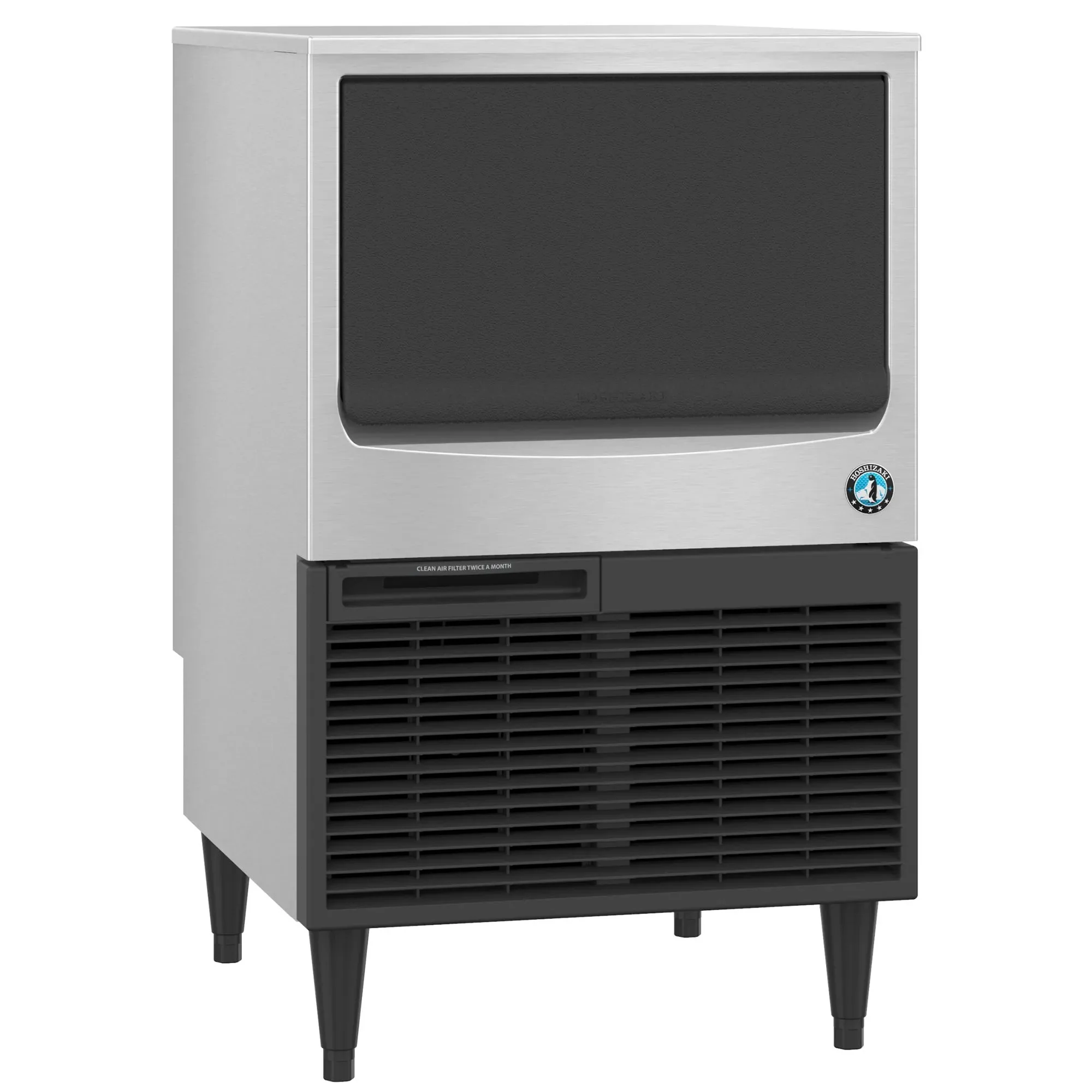 Hoshizaki KM-116BAK Under Counter Ice Machine, Crescent Shaped Ice - 125LBS/24HRS, 53LBS Storage