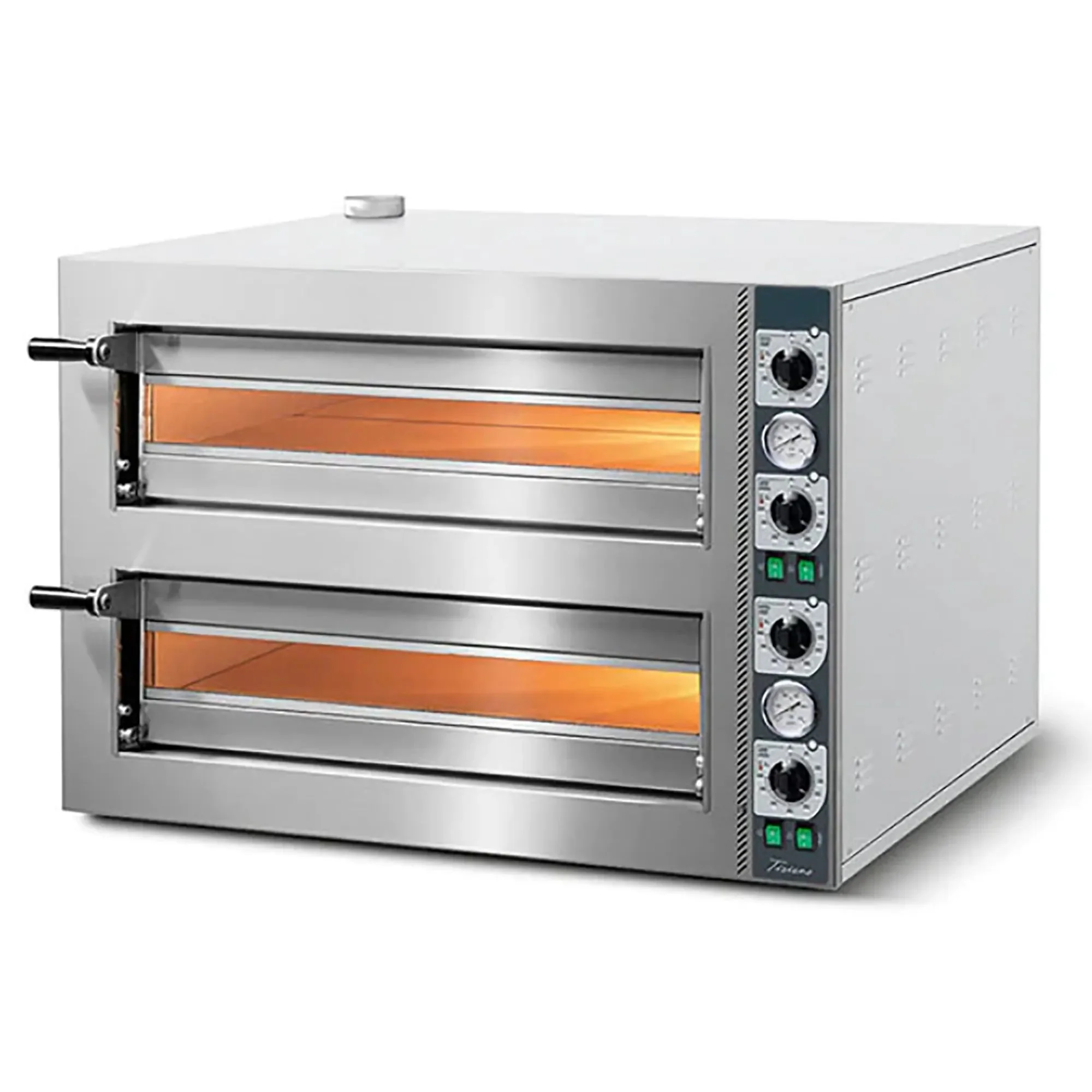 Italiana Food Tech CP435 Series Electric 28" Compact Pro Deck Pizza Oven - 208V, Single or Double Deck - Image 2