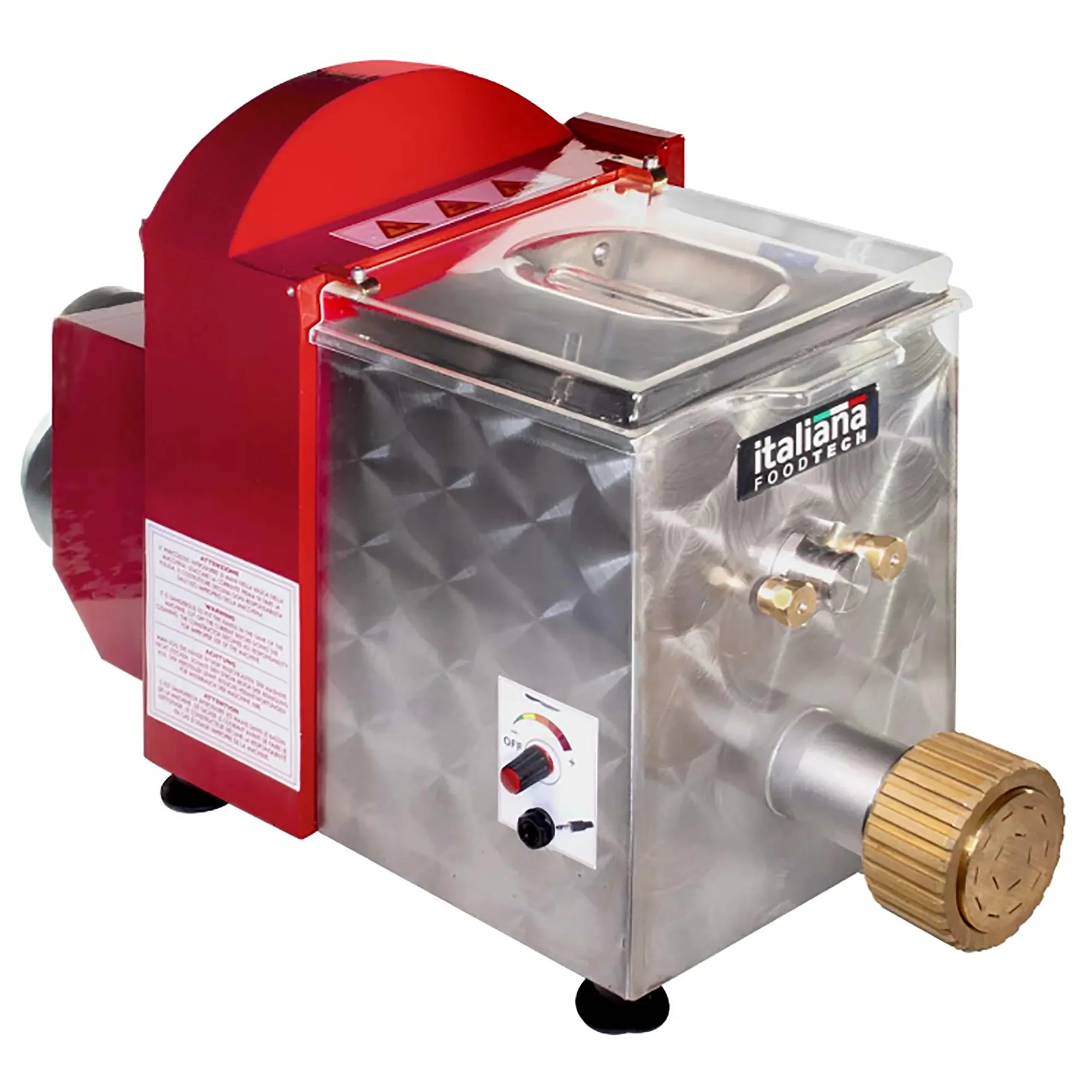 Italiana Food Tech IPE-18 Countertop Pasta Extruder - 5.5 LBS Hopper Capacity
