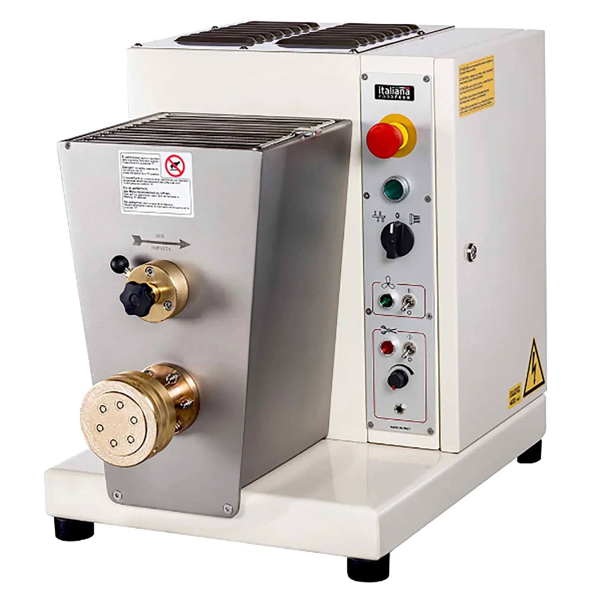 Italiana Food Tech IPE30 Countertop Pasta Extruder - 11 LBS Hopper Capacity