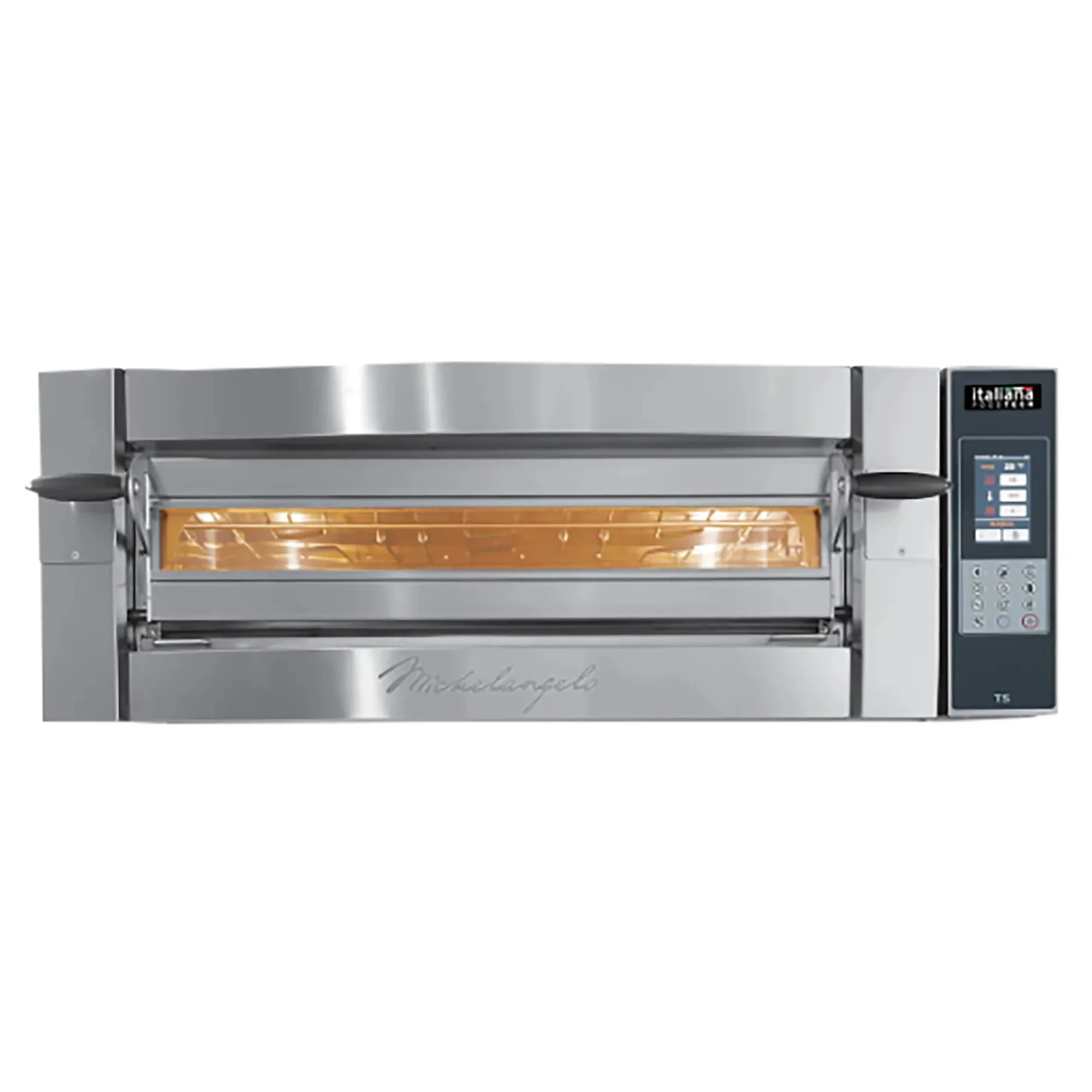 Italiana Food Tech ML635 Series Electric 28" x 42" Michelangelo Deck Pizza Oven - 208V, Single or Double Deck