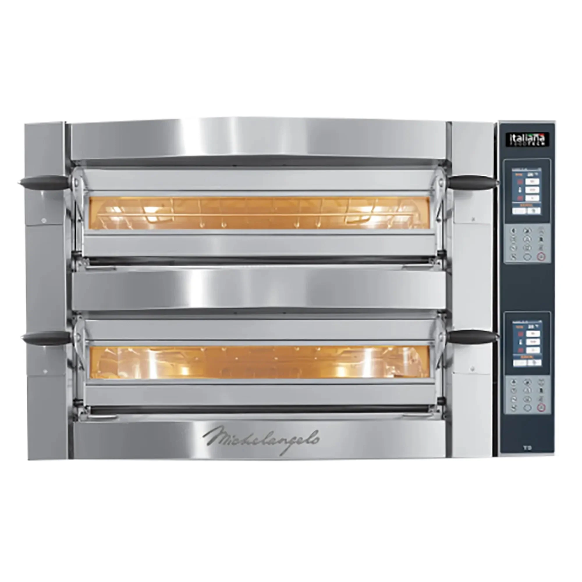 Italiana Food Tech ML635 Series Electric 28" x 42" Michelangelo Deck Pizza Oven - 208V, Single or Double Deck - Image 2