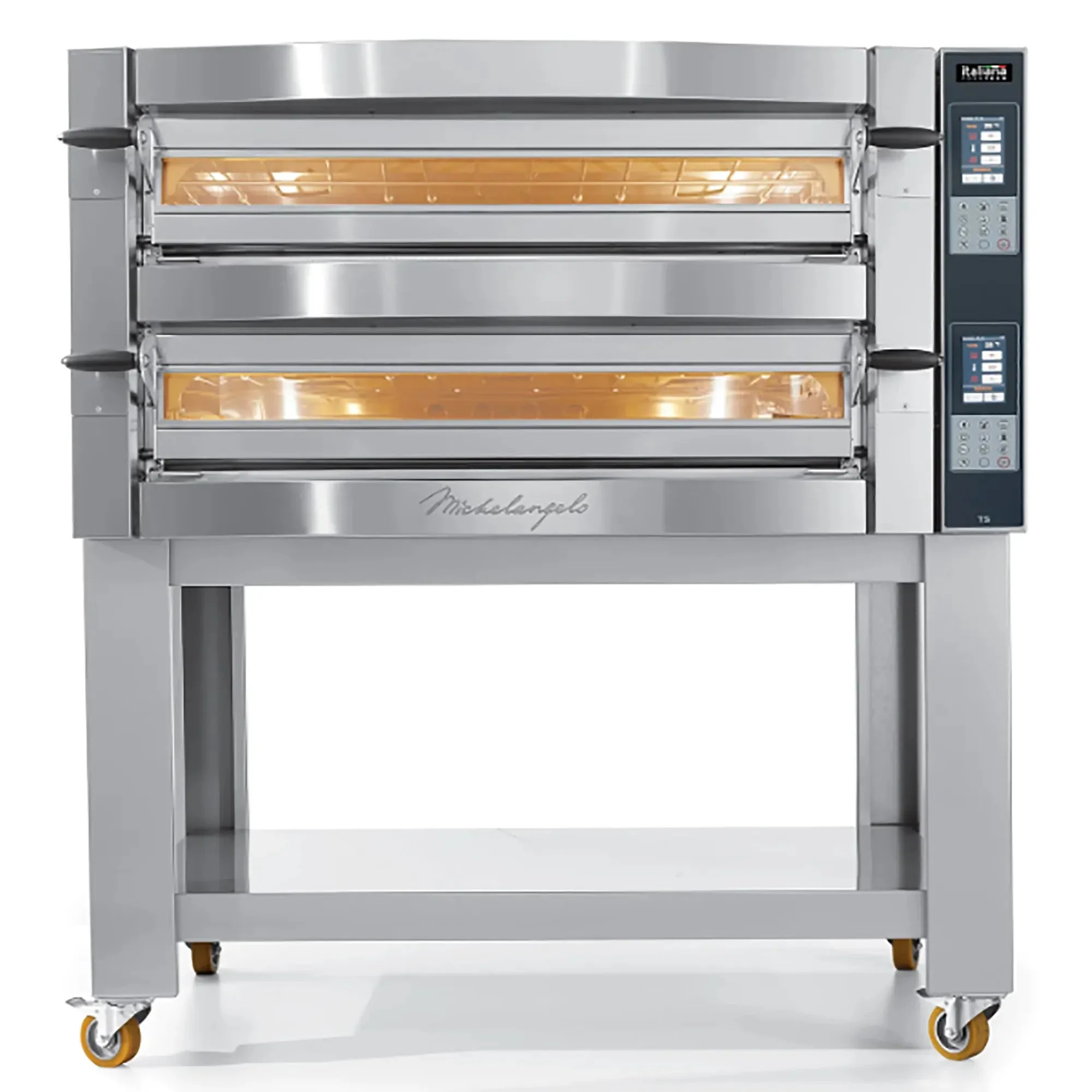 Italiana Food Tech ML935 Series Electric 42" Michelangelo Deck Pizza Oven - 208V, Single or Double Deck - Image 4