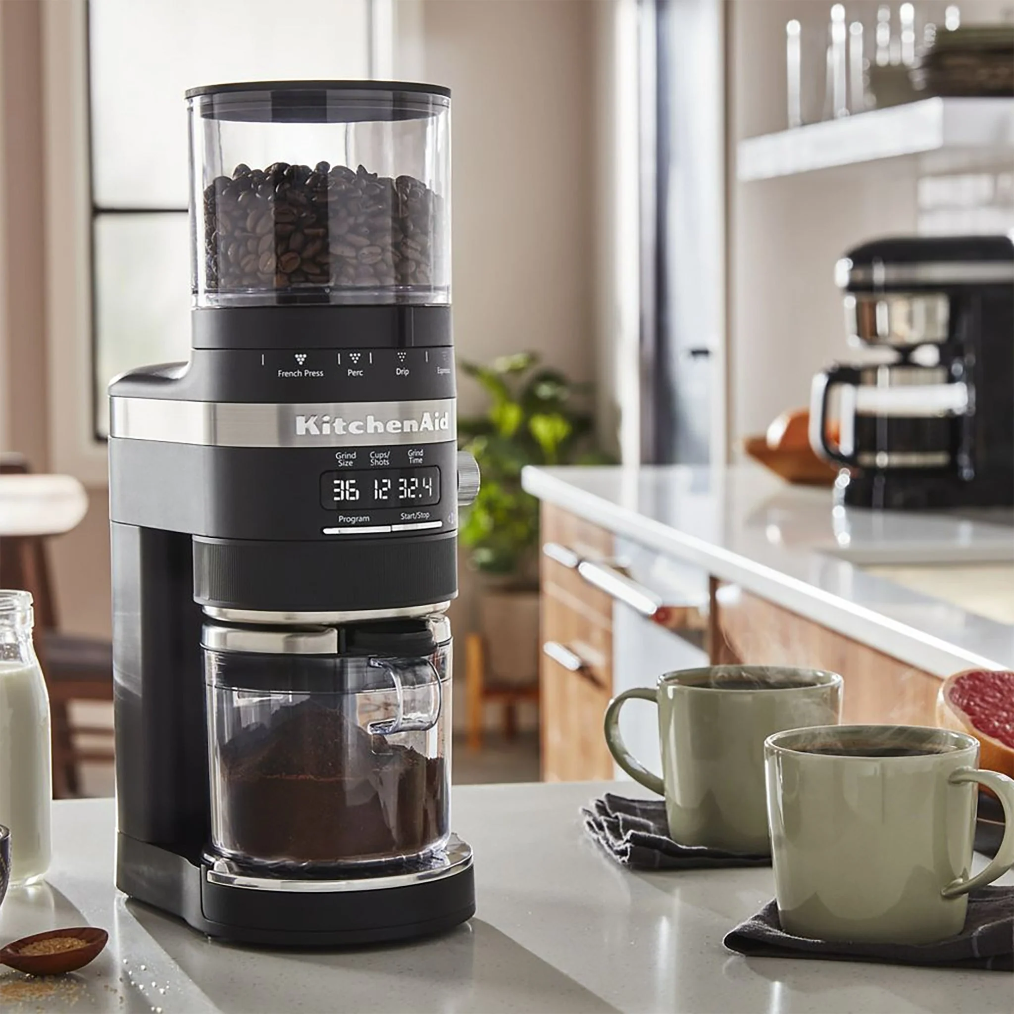 KitchenAid KCG8433BM Coffee Grinder - 0.63 LBS Hopper Capacity - Image 5