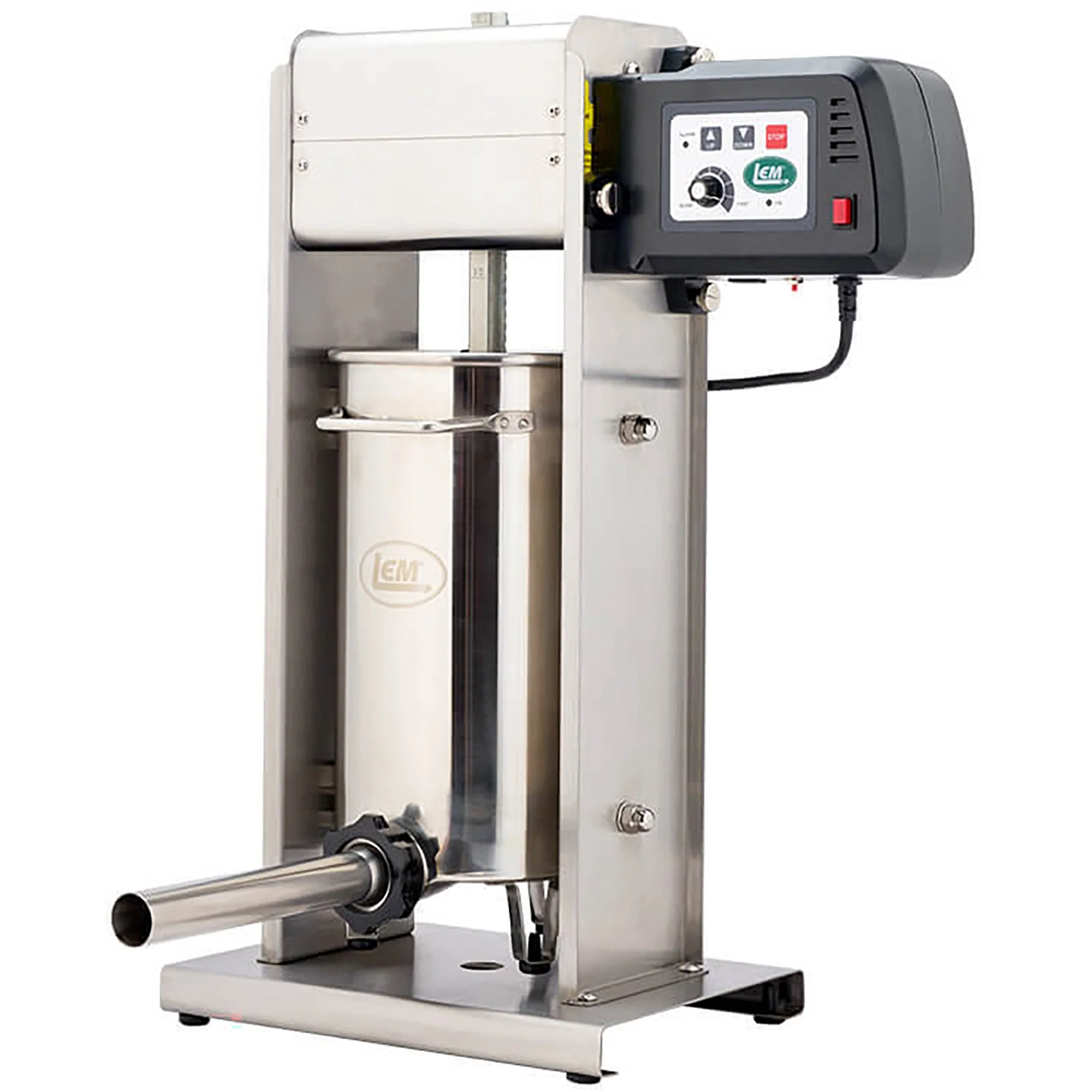 LEM 1219 Big Bite Electric 20LB Sausage Stuffer - Stainless Steel Stuffing Tubes
