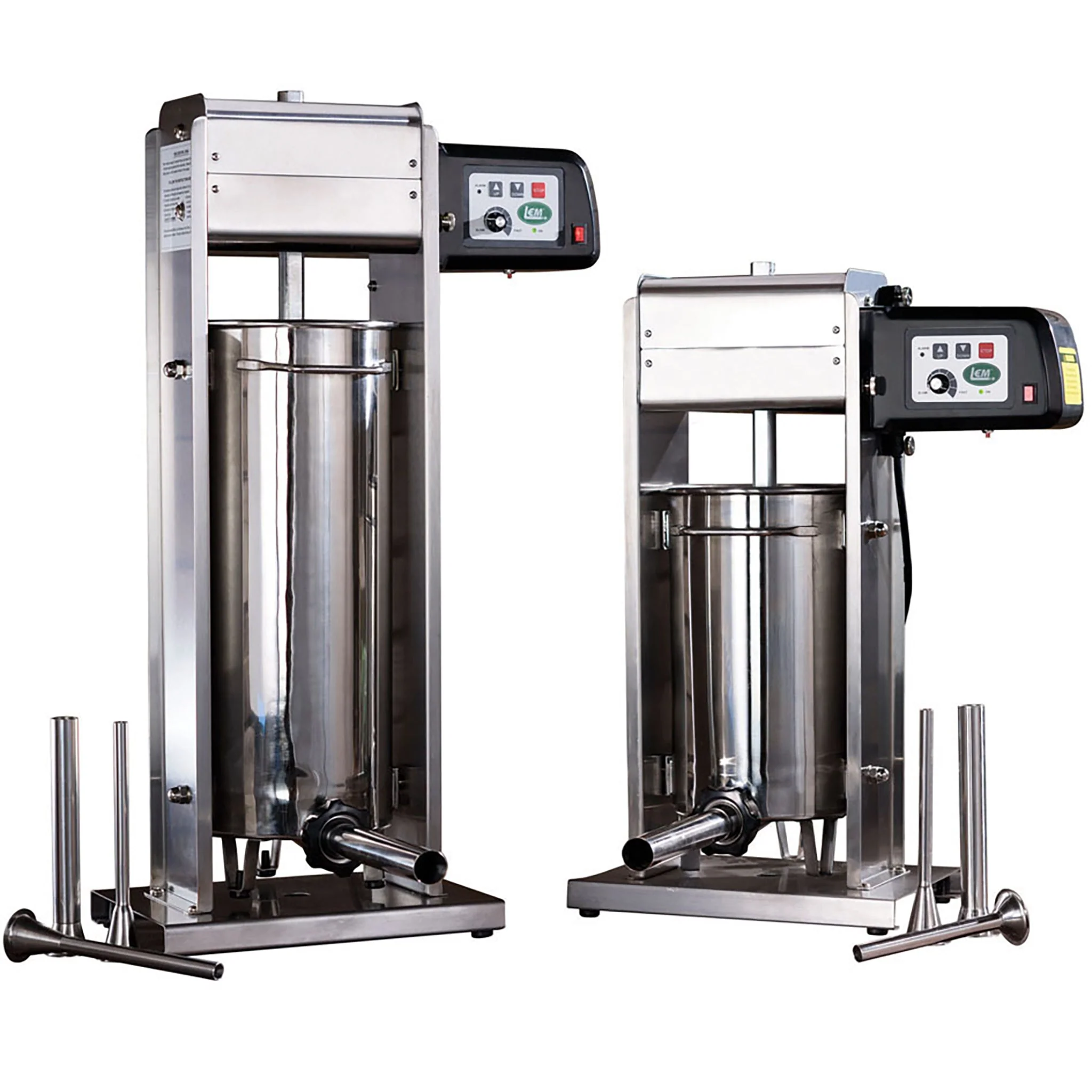 LEM 1219 Big Bite Electric 20LB Sausage Stuffer - Stainless Steel Stuffing Tubes - Image 3