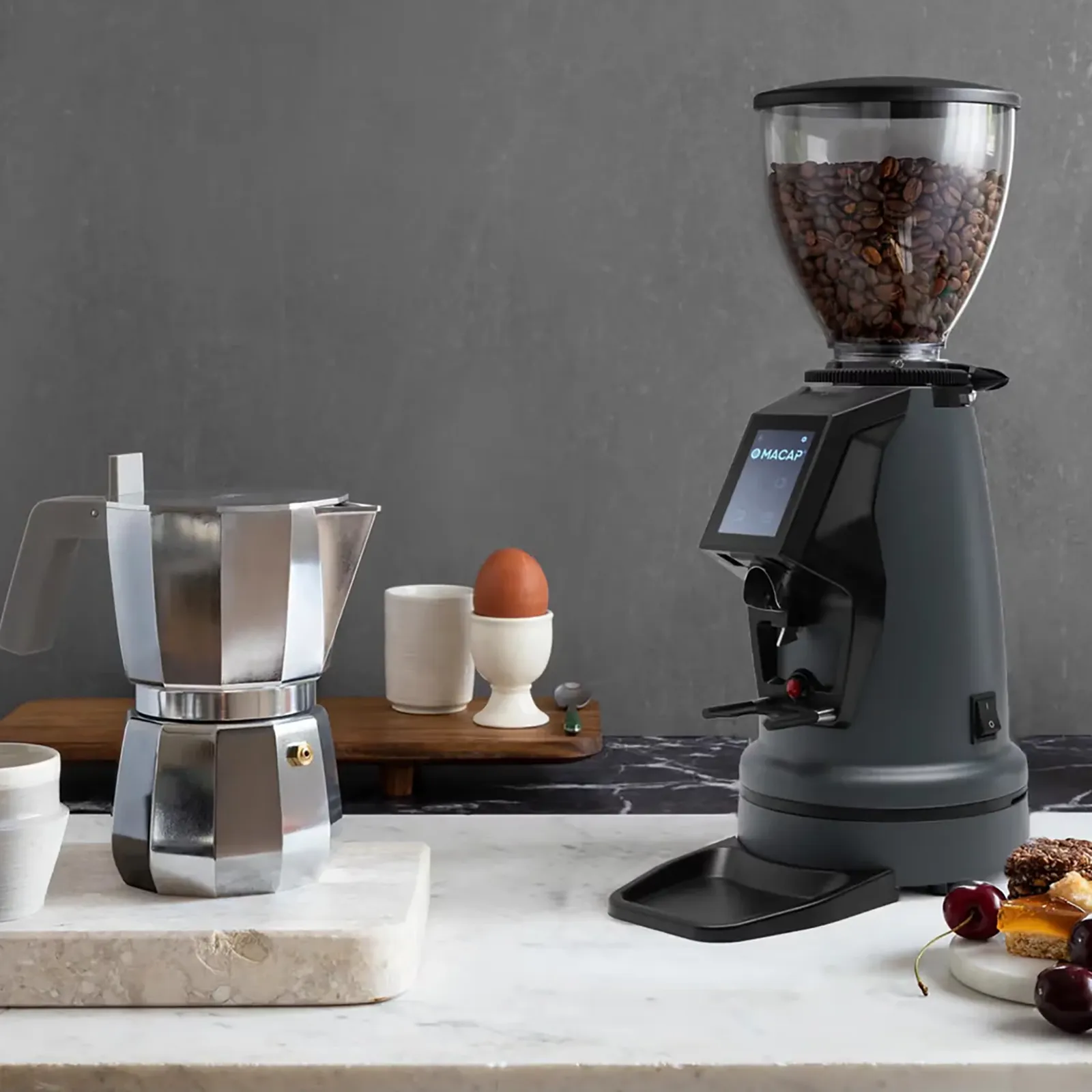 MACAP MI40 Touch Pro Instant Coffee Grinder - 1.2kg Hopper Capacity - Image 5