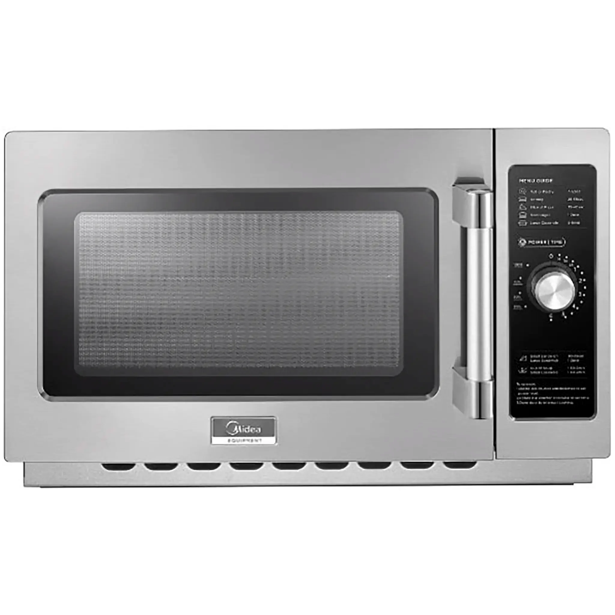 Midea 1034N0A Commercial Dial Timer Microwave with Filter - 1000W, Fits 14" Platter