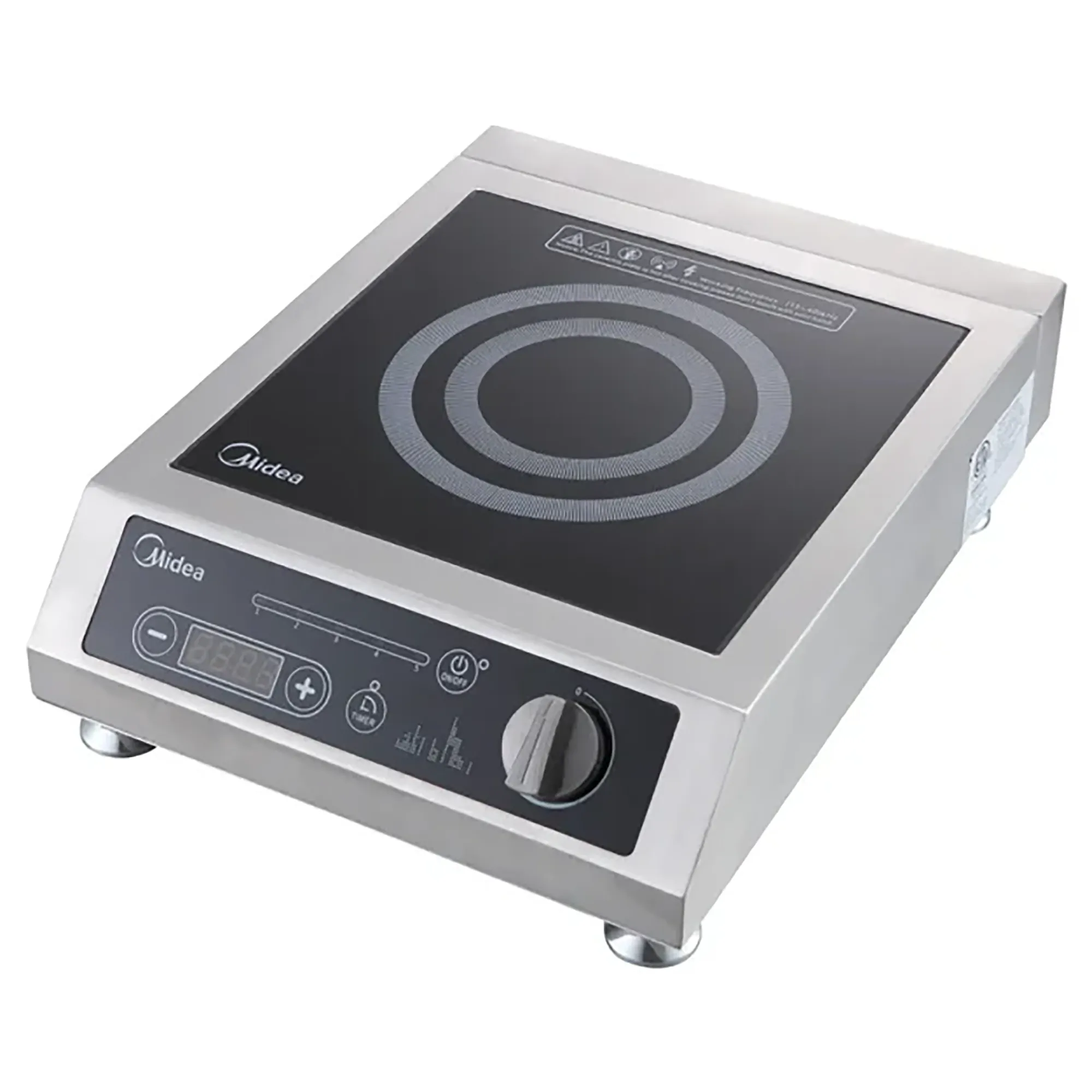 Midea MIC1800F Commercial Electric Induction Cooker - 120V, 1800W
