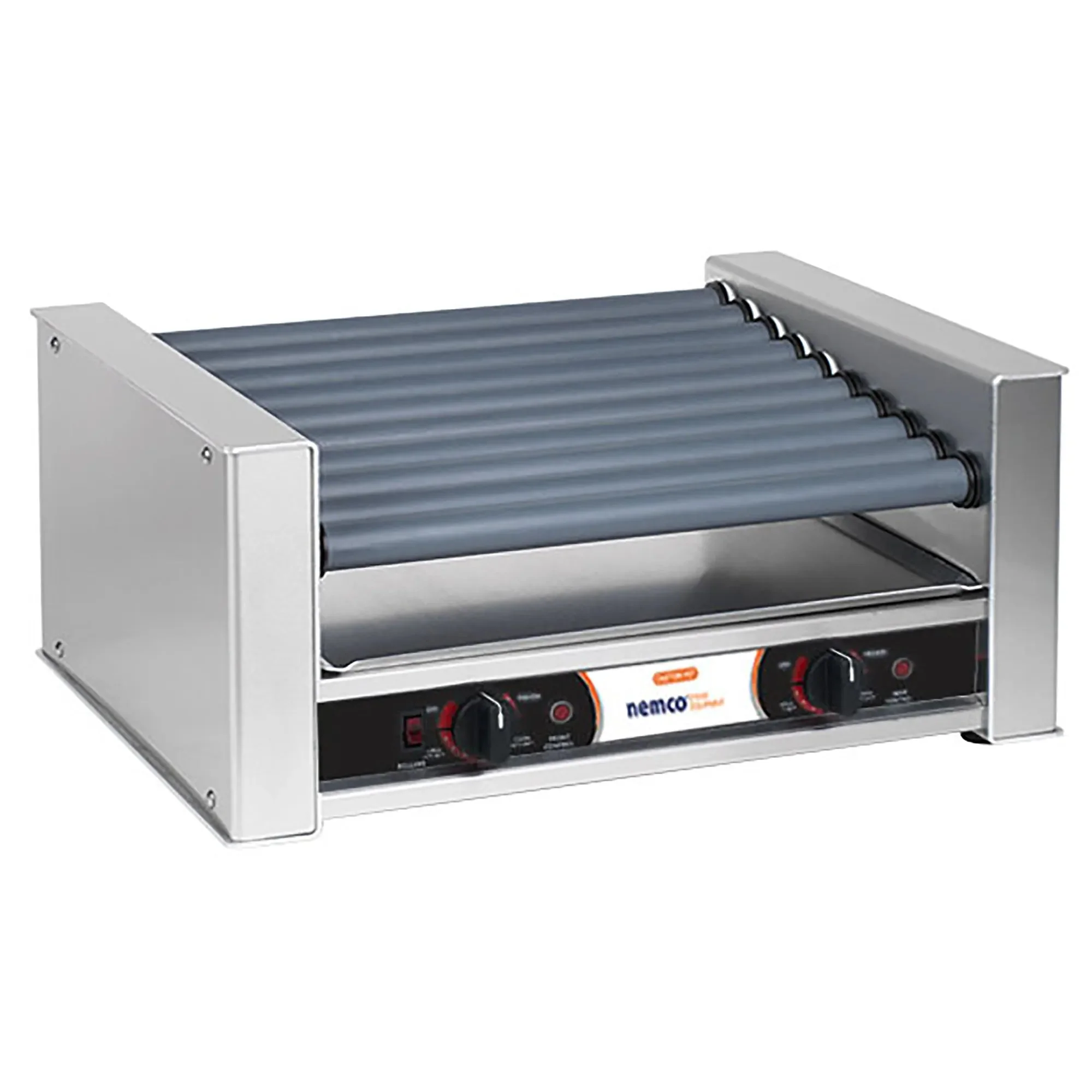 Nemco 8027 Series Hot Dog Grill - 10 Rollers, 27 Hot Dog Capacity - Various Configurations - Image 4