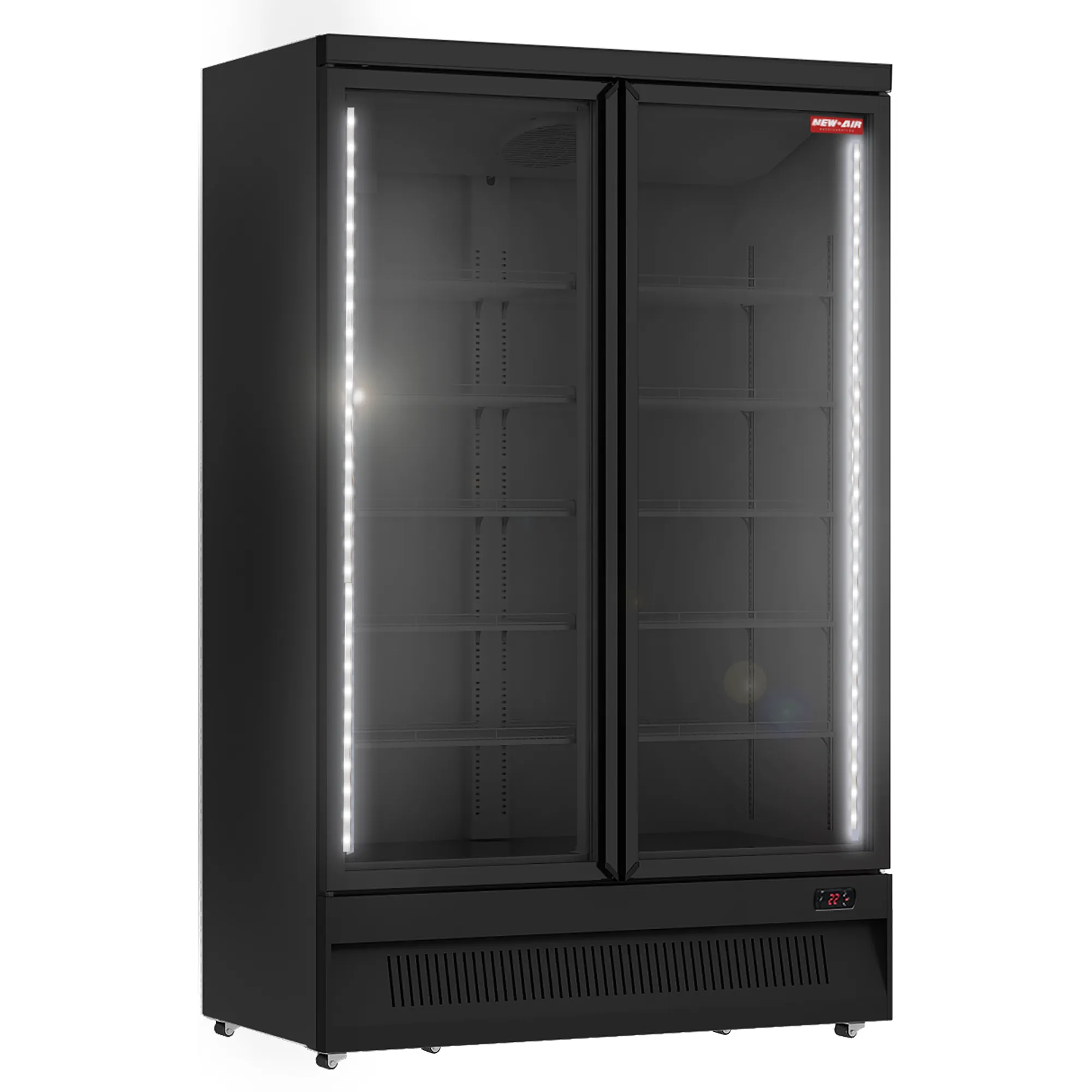 New Air NGF-49-HB Double Door 49" Wide Display Freezer