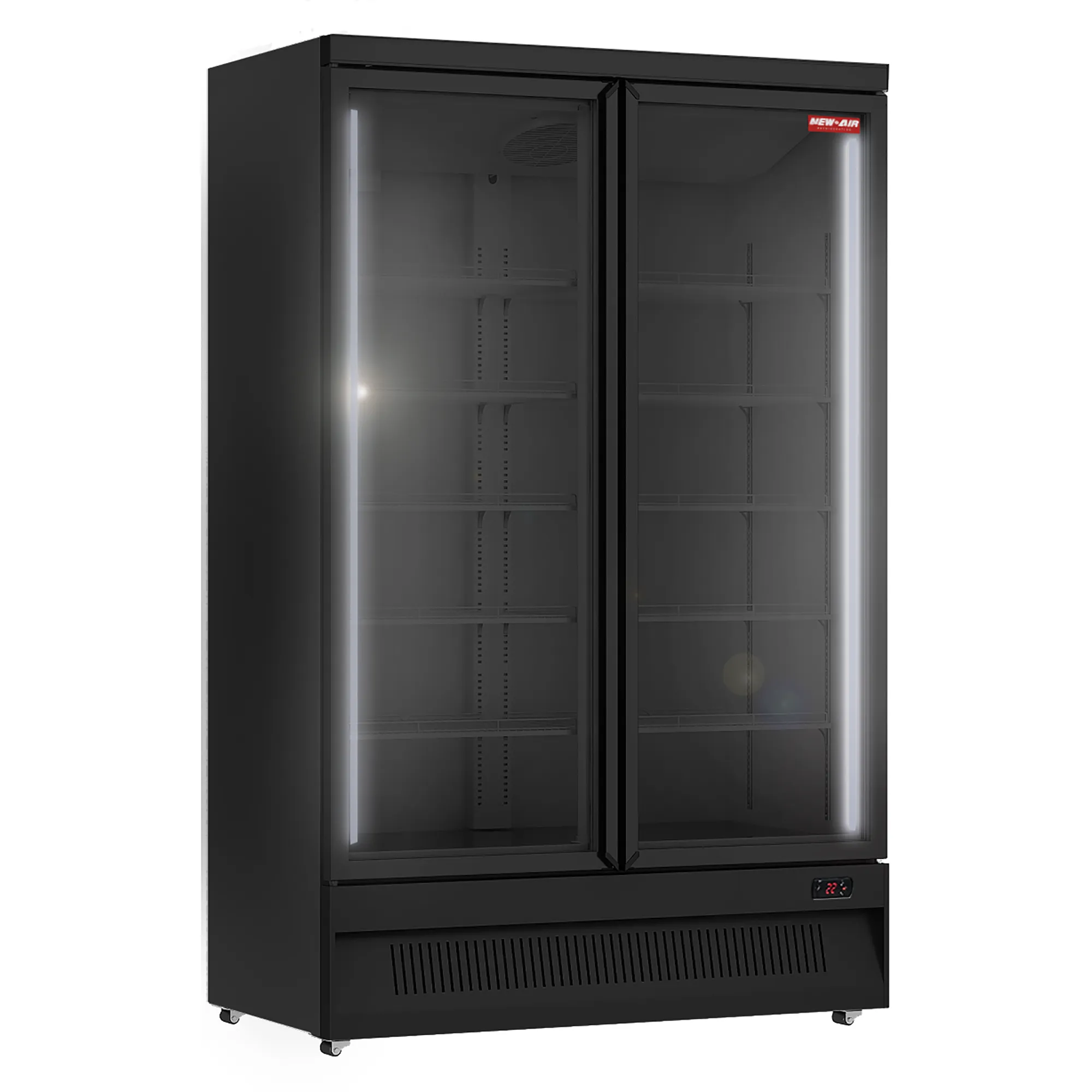 New Air NGR-49-HB Double Door 49" Wide Display Refrigerator