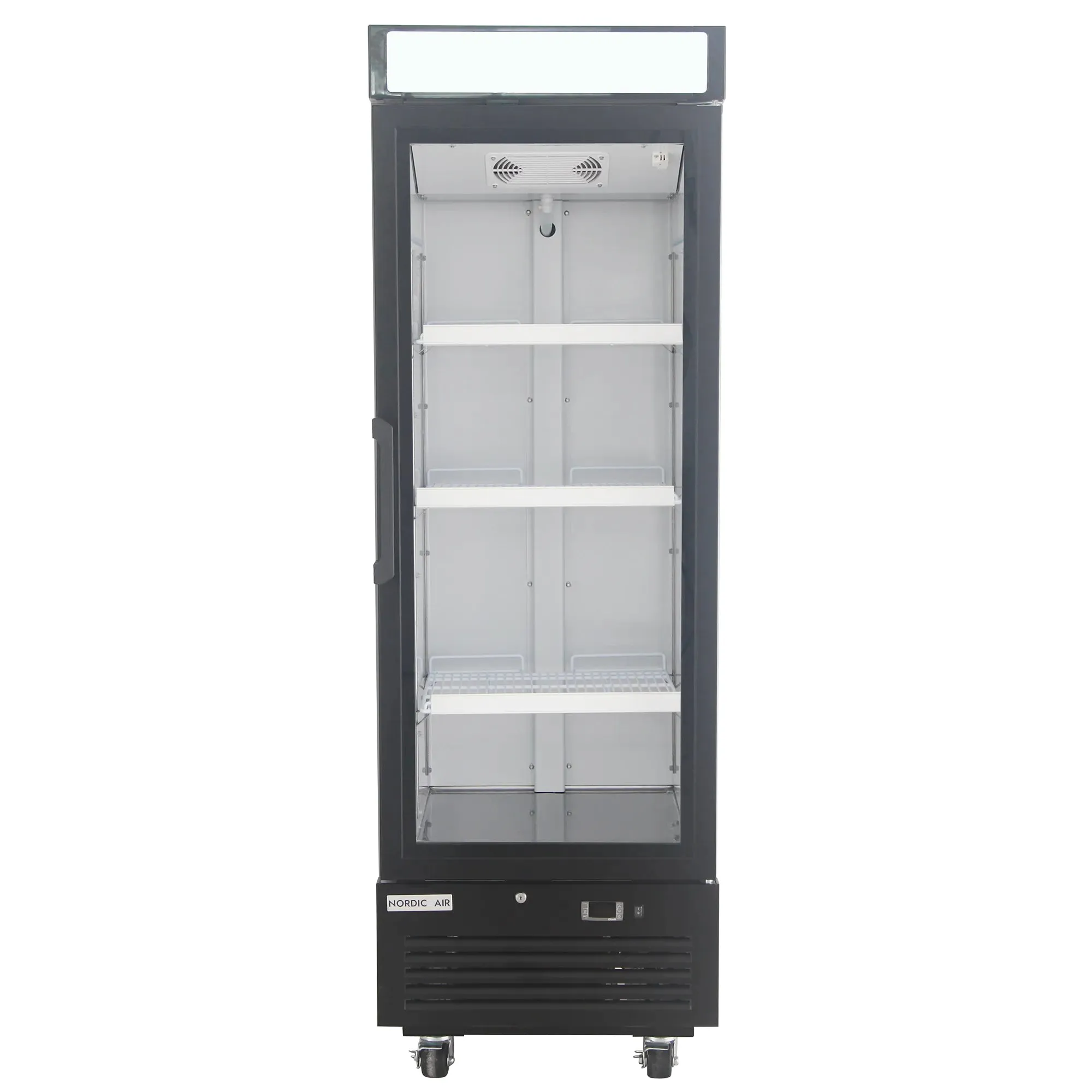 Nordic Air GFM-15C Single Swing Glass Door 25" Wide Display Freezer